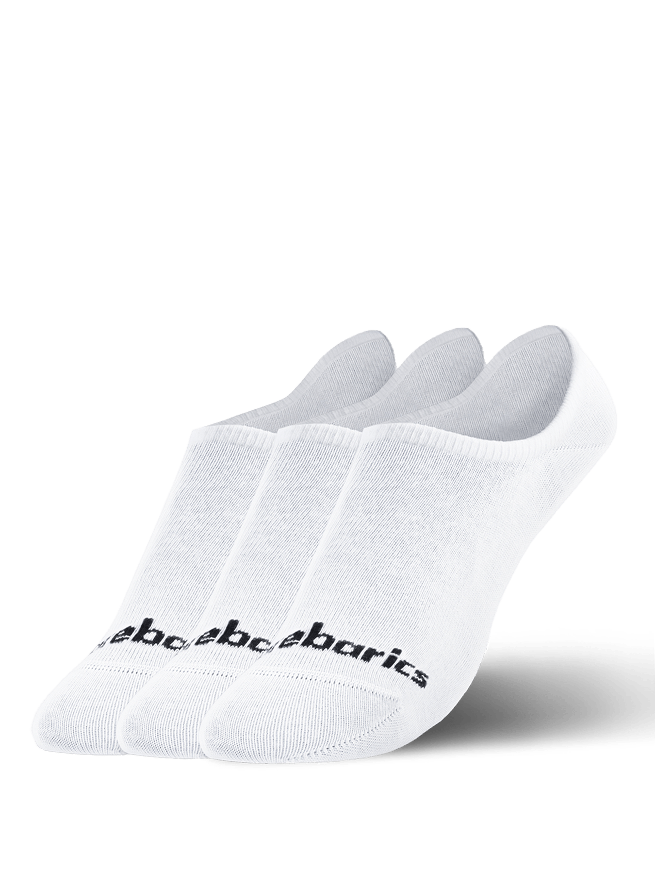 Barebarics - Barefoot Socks - No - Show - White - 3 pack - Barefoot Shoe Store