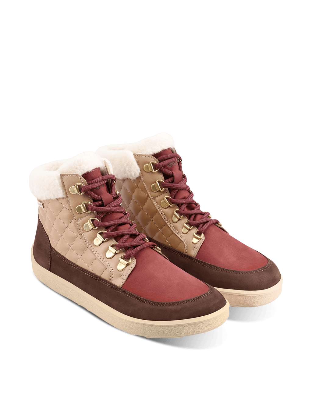Barefoot Boots Be Lenka Olivia - Brown & Burgundy - Barefoot Shoe Store