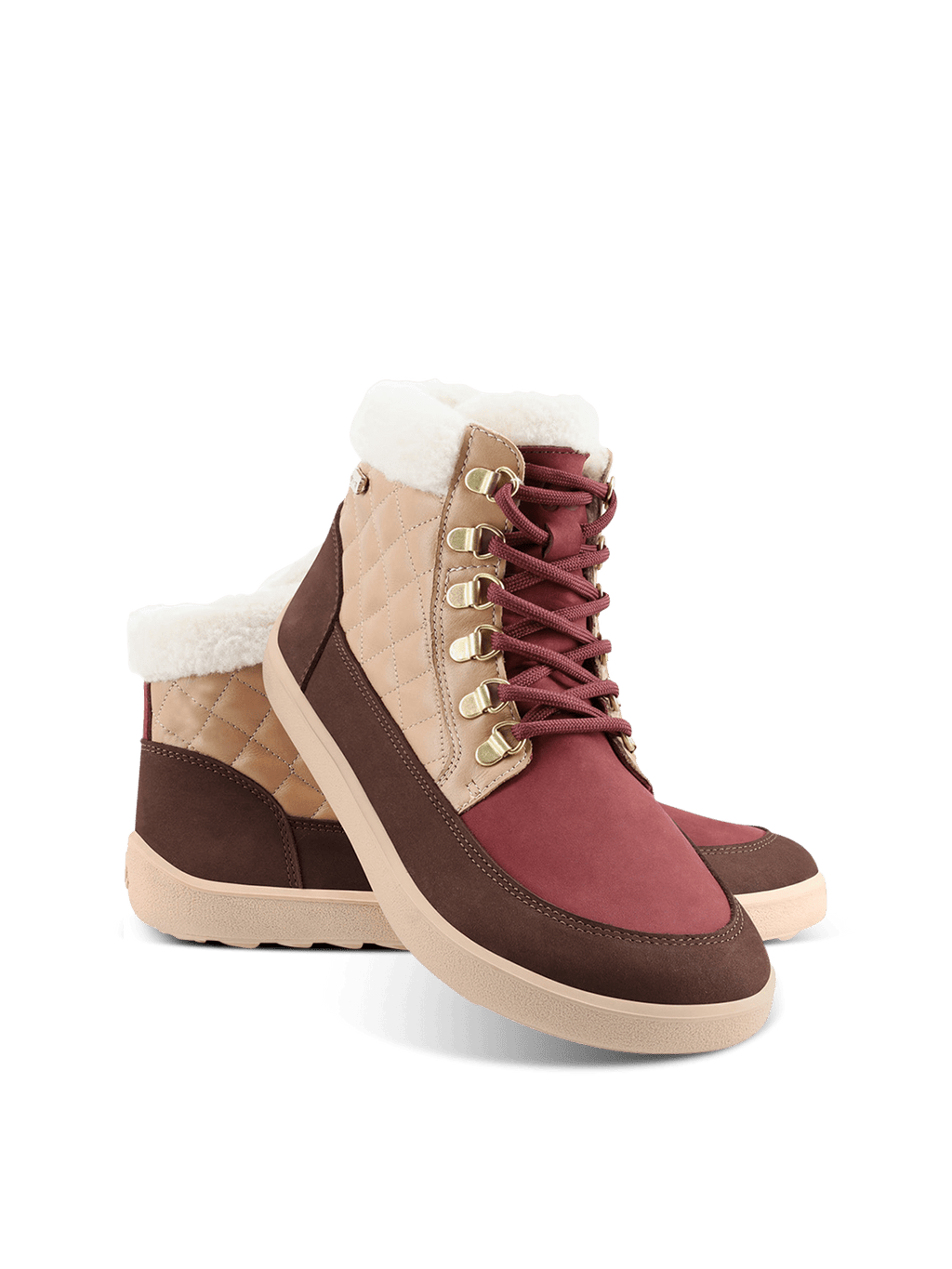 Barefoot Boots Be Lenka Olivia - Brown & Burgundy - Barefoot Shoe Store