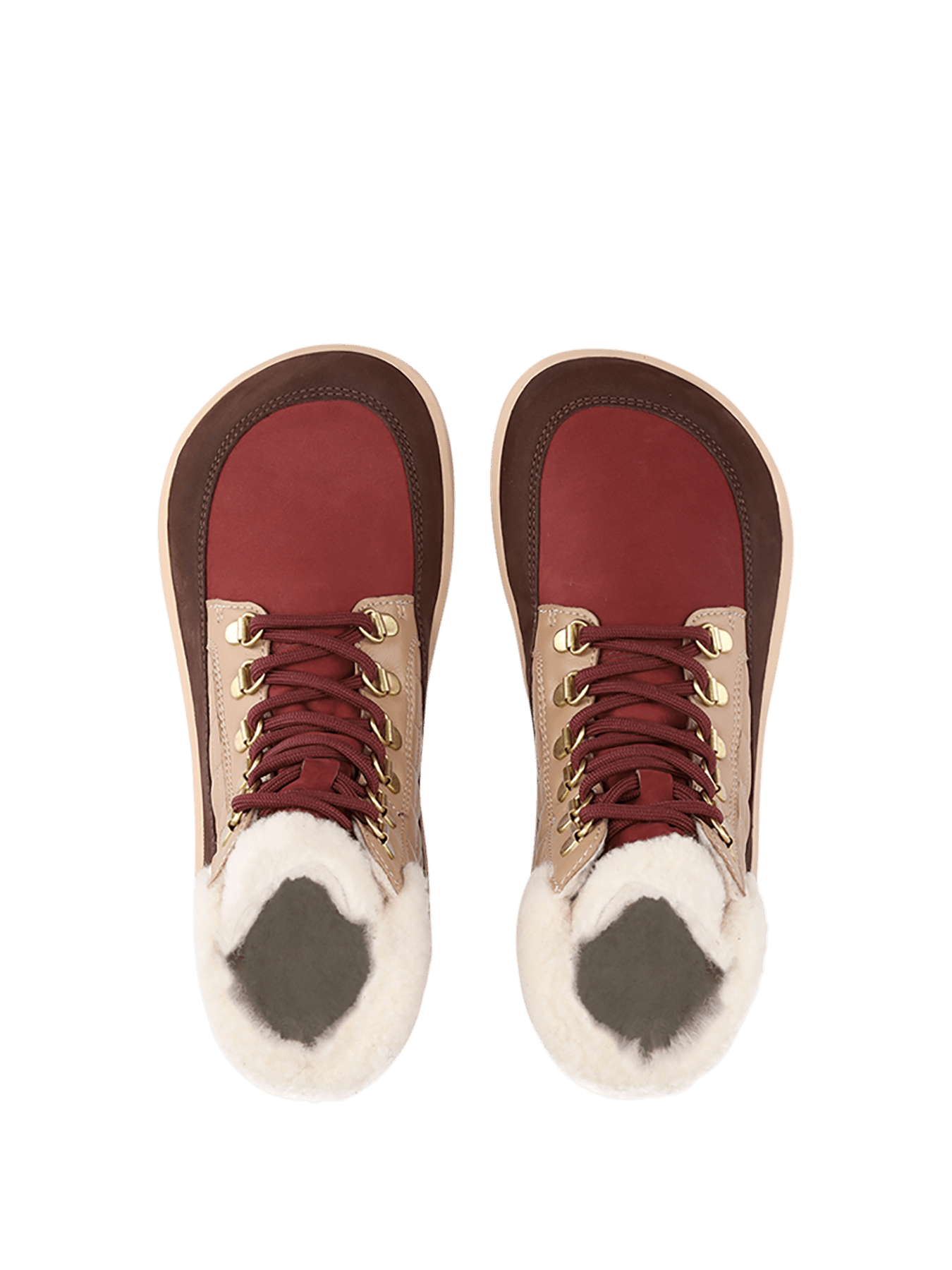 Barefoot Boots Be Lenka Olivia - Brown & Burgundy - Barefoot Shoe Store