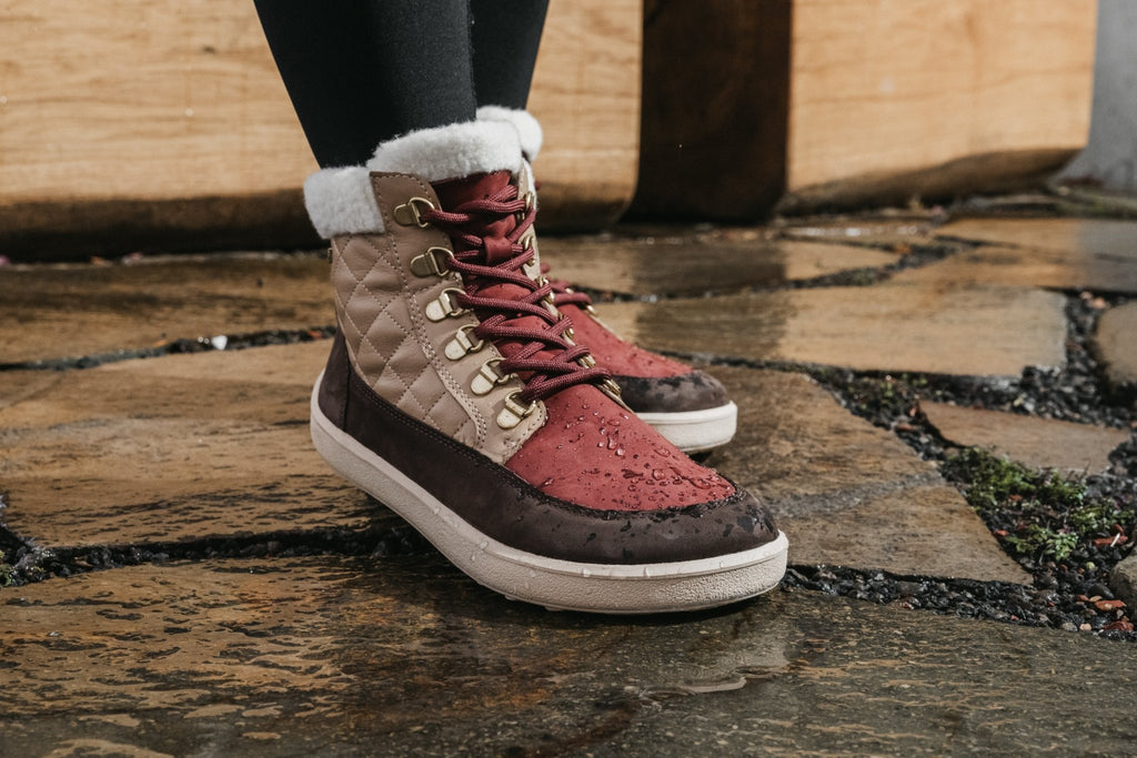 Barefoot Boots Be Lenka Olivia - Brown & Burgundy - Barefoot Shoe Store