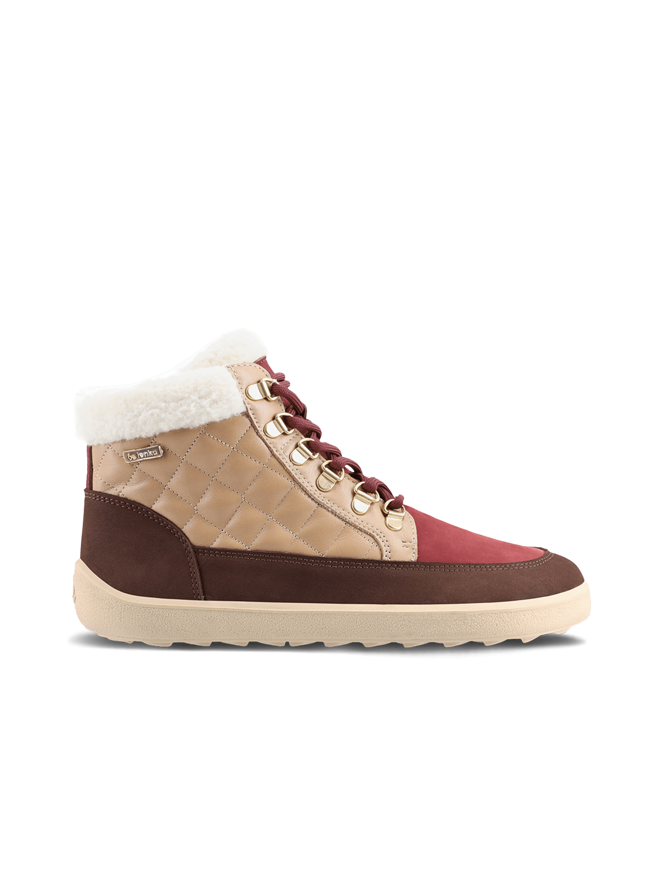 Barefoot Boots Be Lenka Olivia - Brown & Burgundy - Barefoot Shoe Store