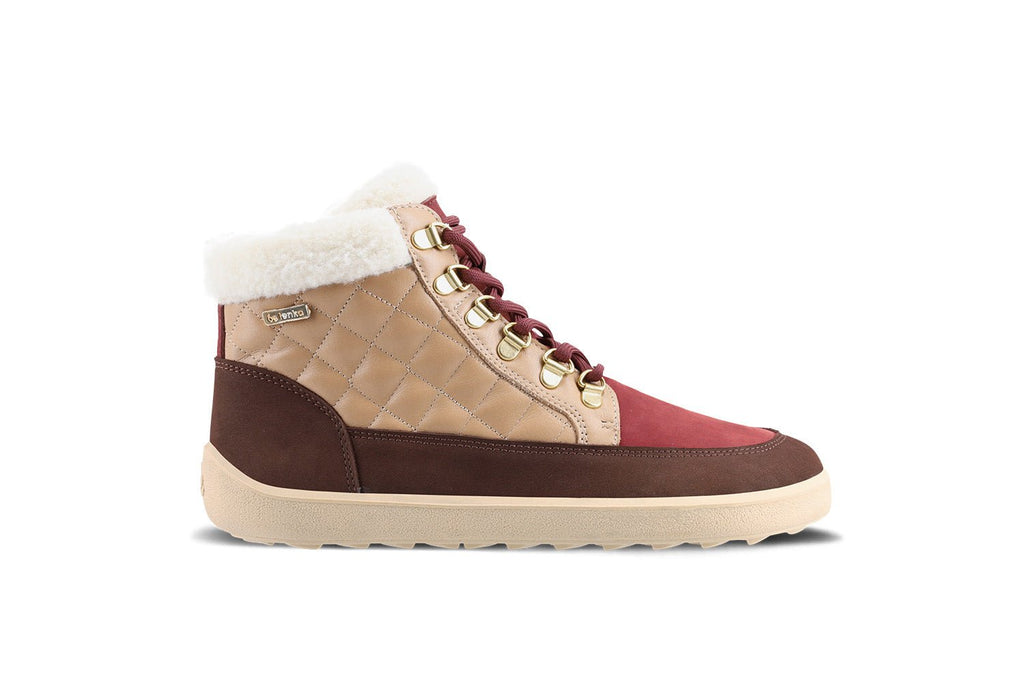 Barefoot Boots Be Lenka Olivia - Brown & Burgundy - Barefoot Shoe Store