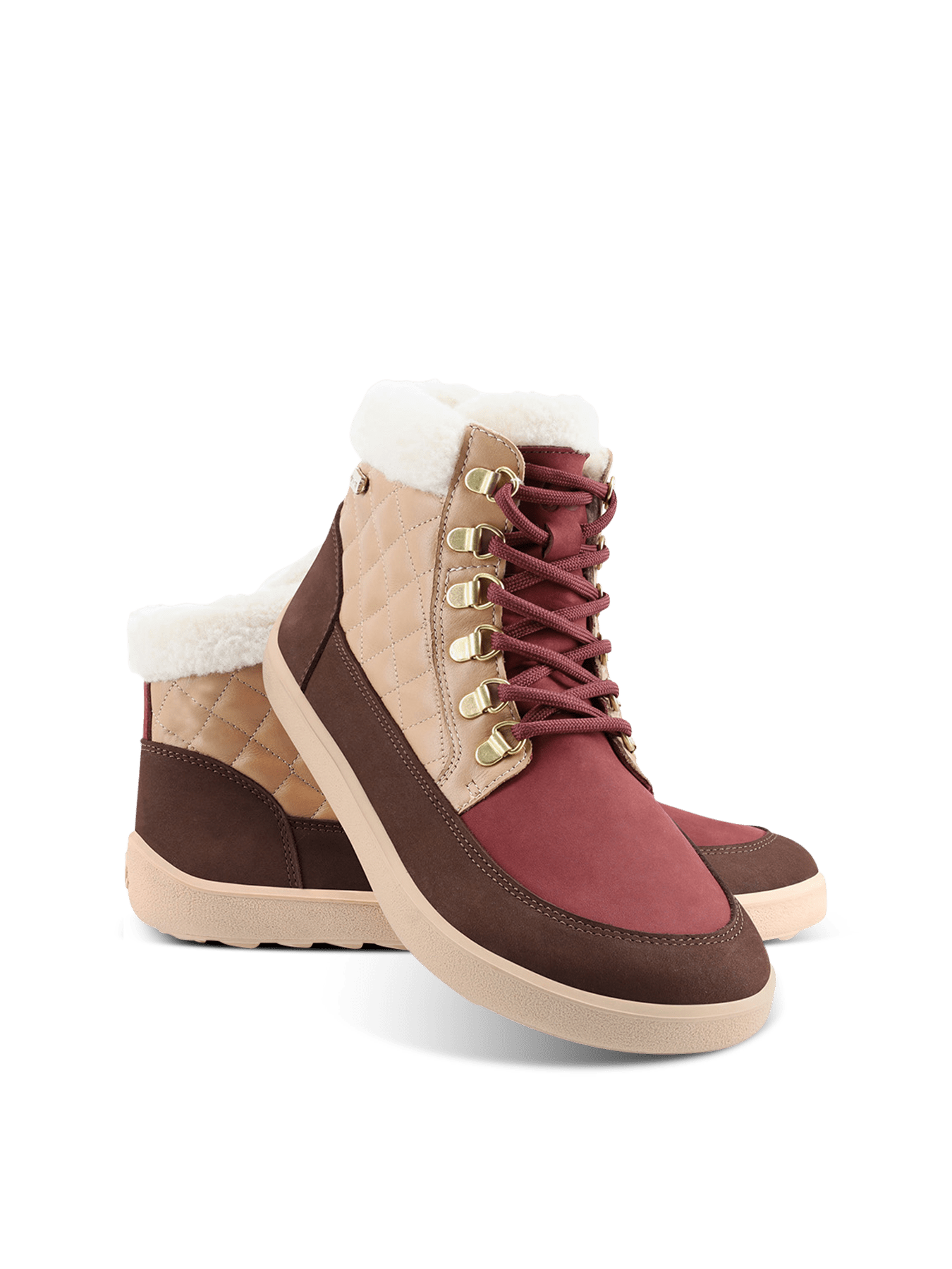 Barefoot Boots Be Lenka Olivia - Brown & Burgundy - Barefoot Shoe Store