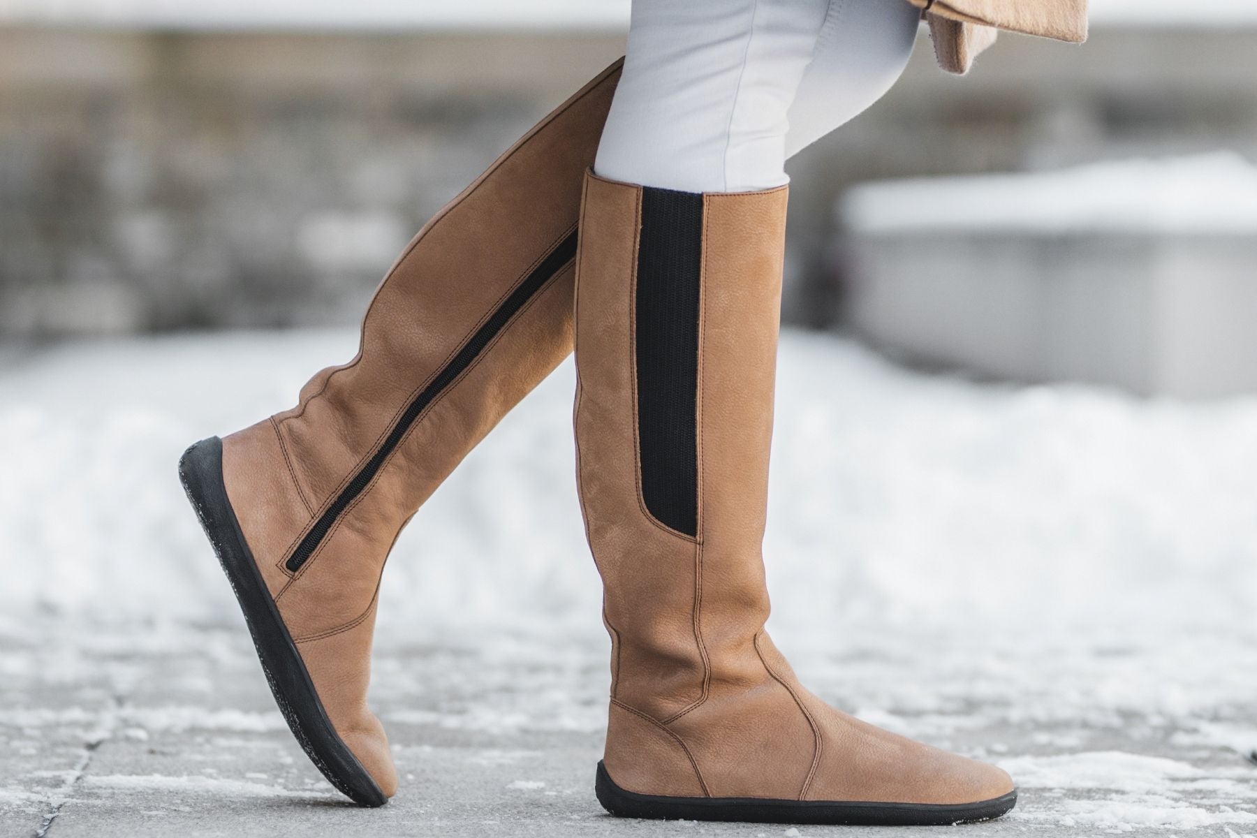 Barefoot long boots Be Lenka Sierra - Light Brown