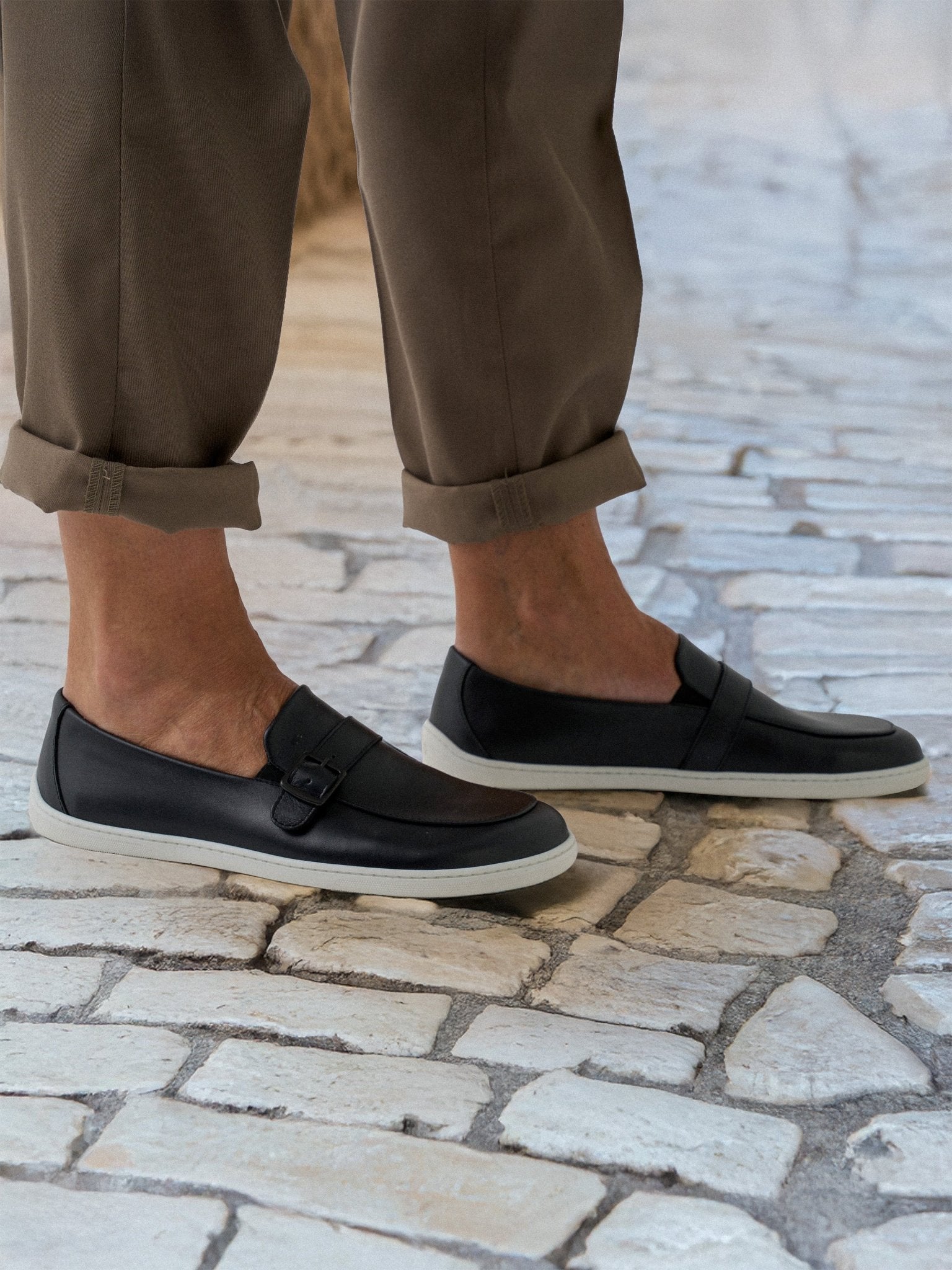 Barefoot Moccasins Be Lenka Amadeus - Black & White - Barefoot Shoe Store