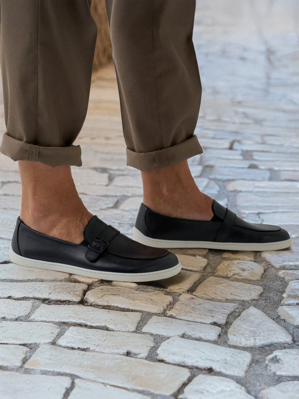 Barefoot Moccasins Be Lenka Amadeus - Black & White - Barefoot Shoe Store