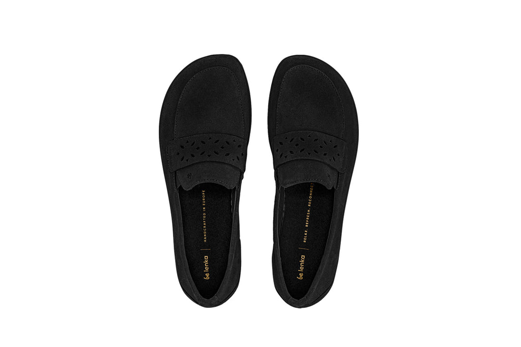 Barefoot Moccasins Be Lenka Bianca - All Black - Barefoot Shoe Store