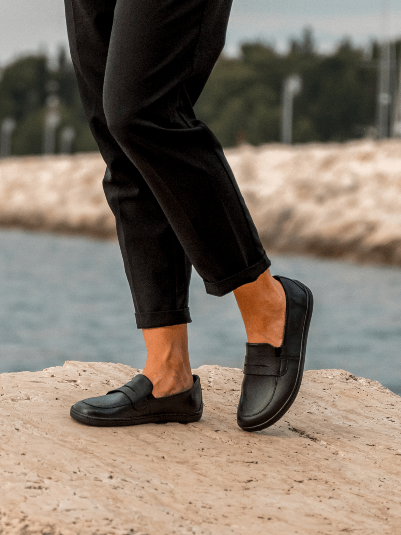 Barefoot Moccasins Be Lenka Buena - All Black - Barefoot Shoe Store