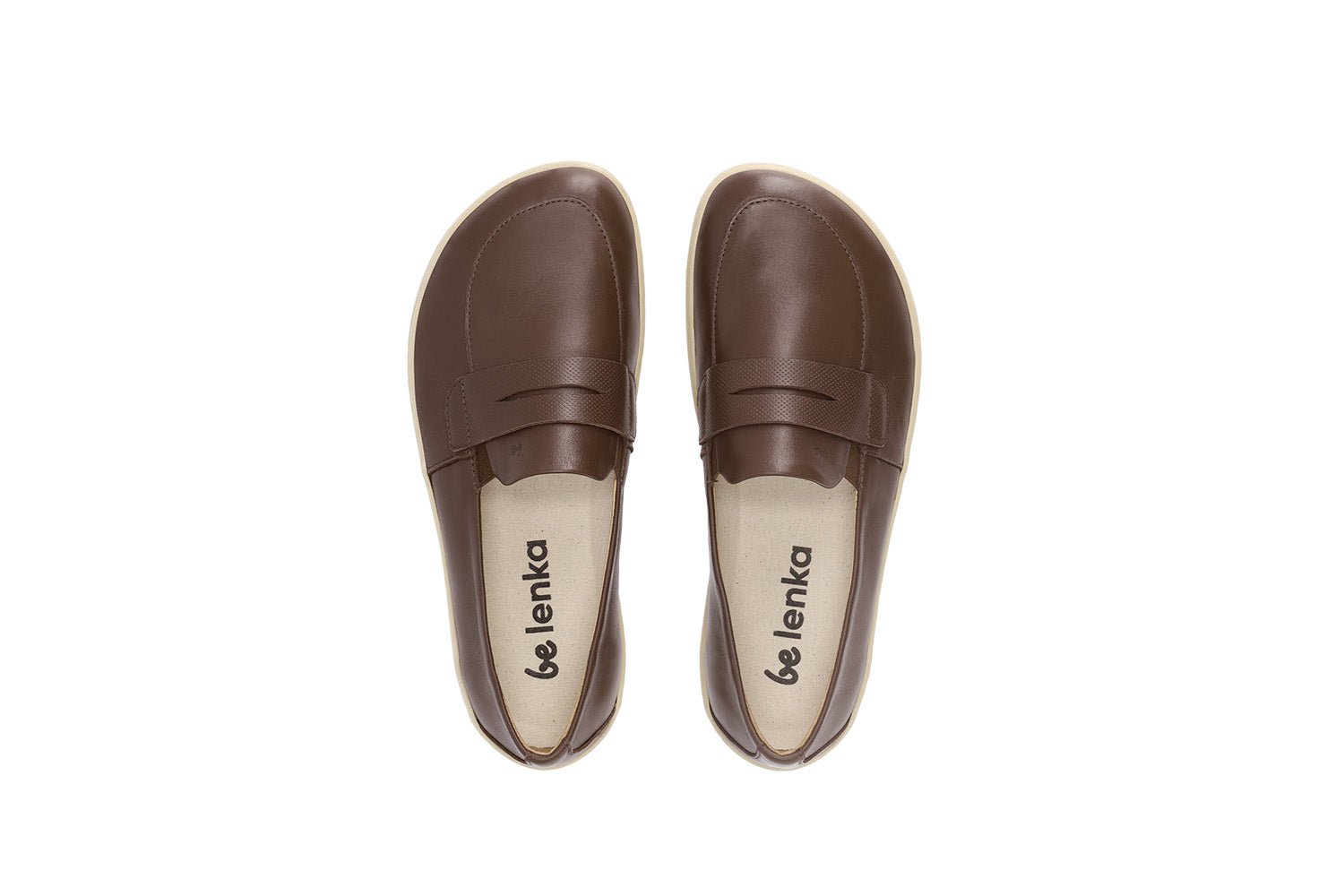 Barefoot Moccasins Be Lenka Buena - Dark Brown & Beige - Barefoot Shoe Store