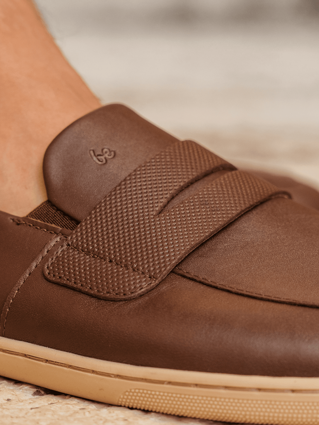 Barefoot Moccasins Be Lenka Buena - Dark Brown & Beige - Barefoot Shoe Store