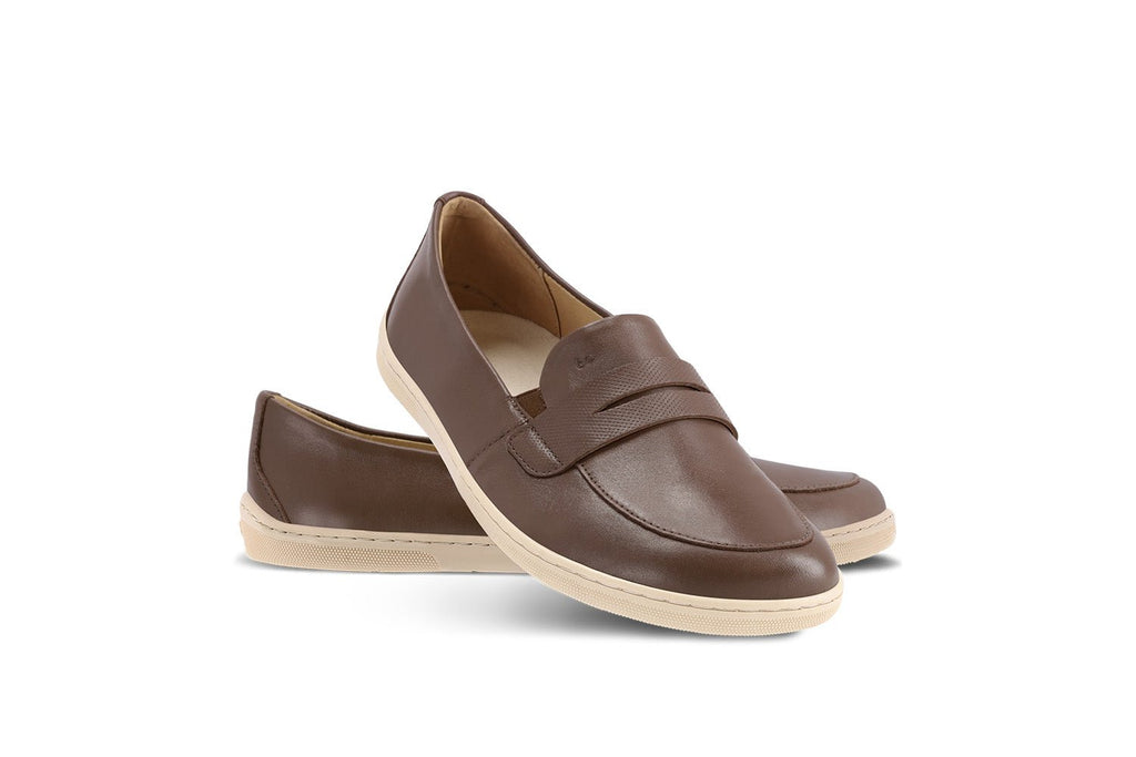 Barefoot Moccasins Be Lenka Buena - Dark Brown & Beige - Barefoot Shoe Store