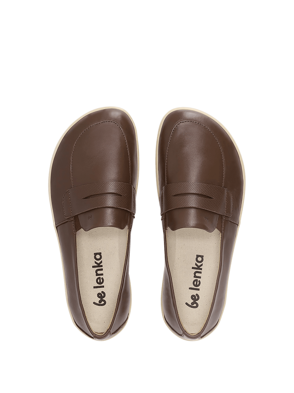 Barefoot Moccasins Be Lenka Buena - Dark Brown & Beige - Barefoot Shoe Store