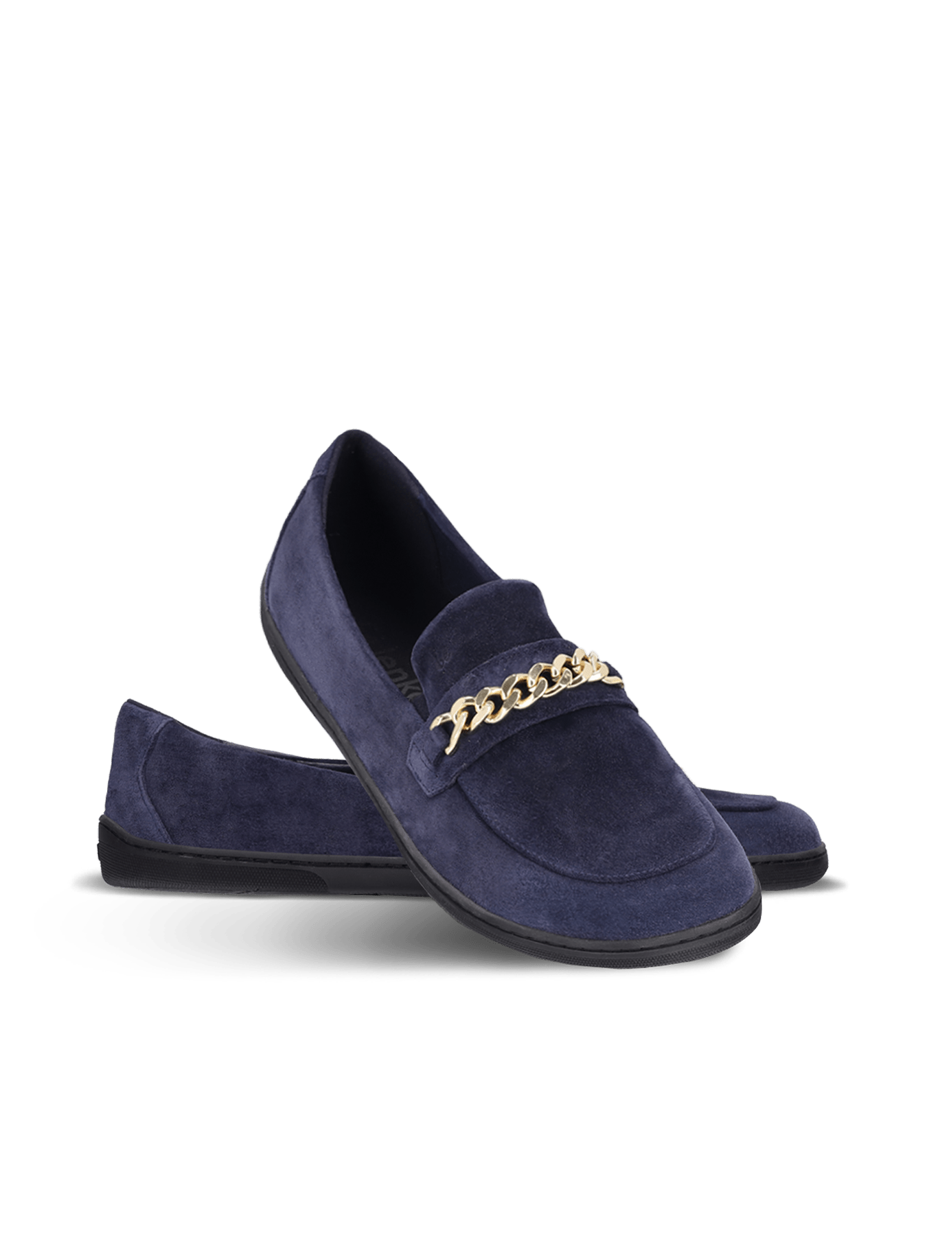 Barefoot Moccasins Be Lenka Prestage - Navy & Gold - Barefoot Shoe Store
