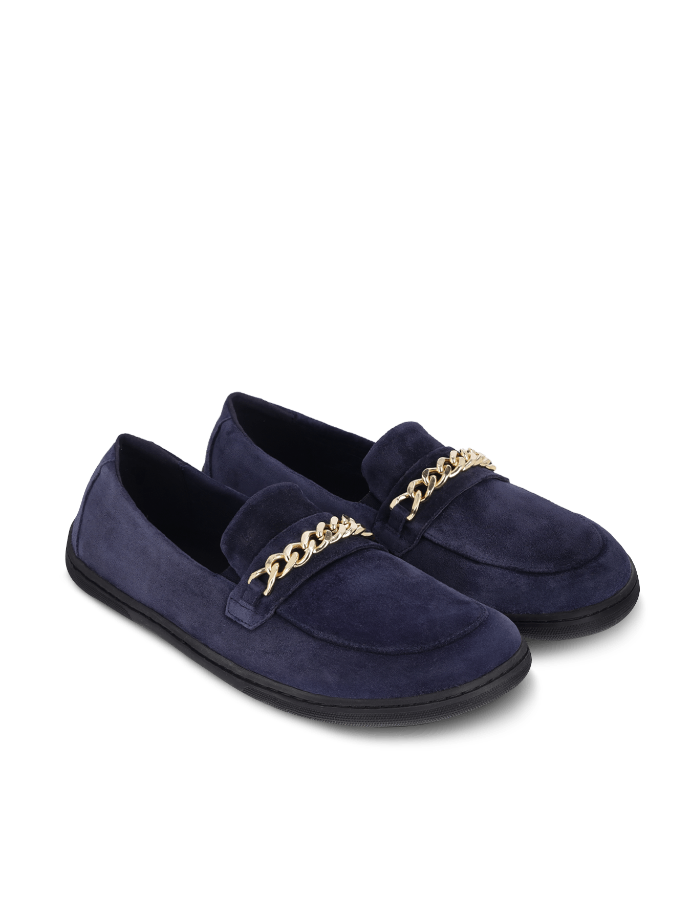 Barefoot Moccasins Be Lenka Prestage - Navy & Gold - Barefoot Shoe Store