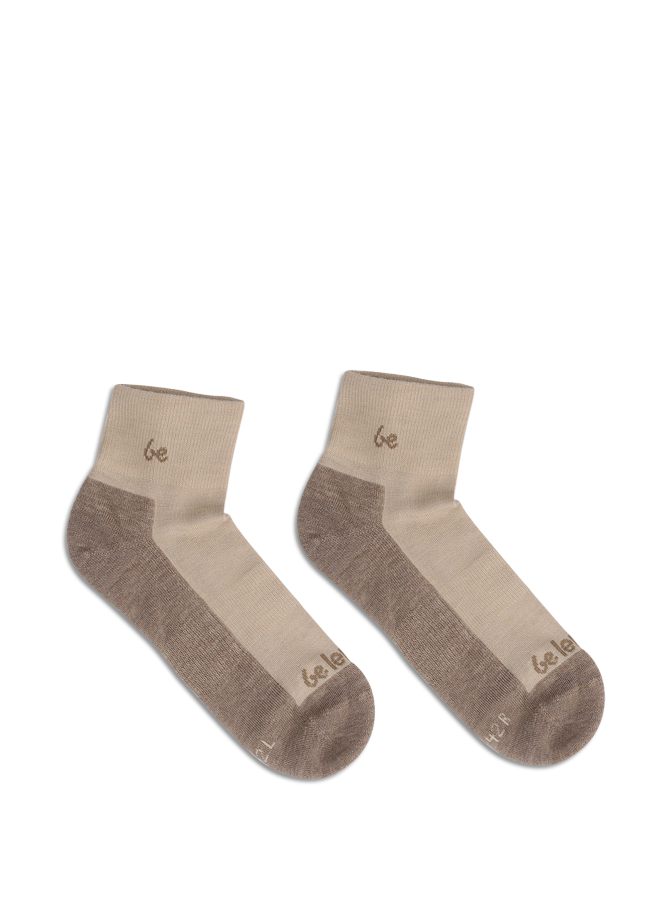 Calcetines descalzos Be Lenka - Crew - Lana merino - Beige