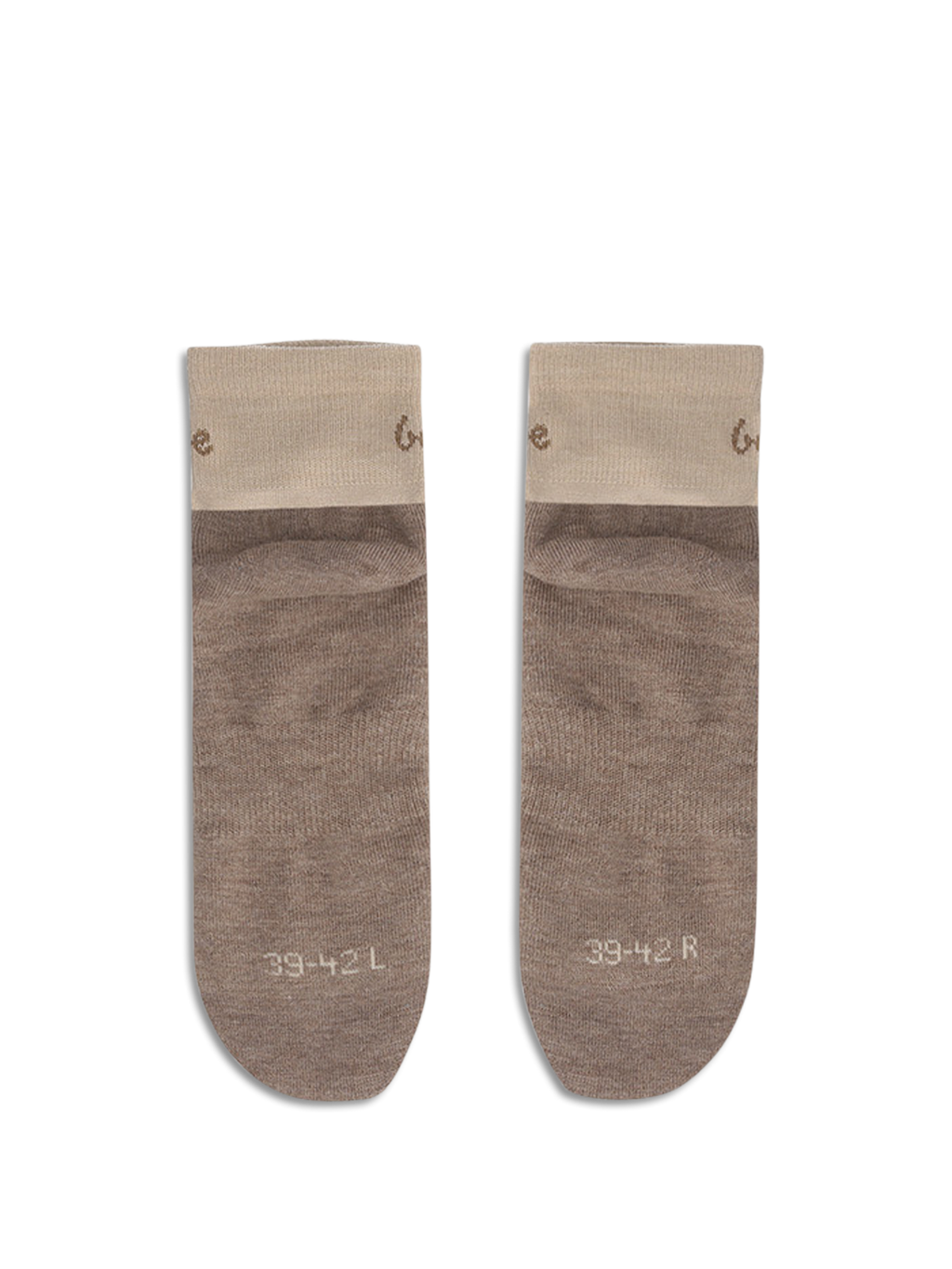 Calcetines descalzos Be Lenka - Crew - Lana merino - Beige