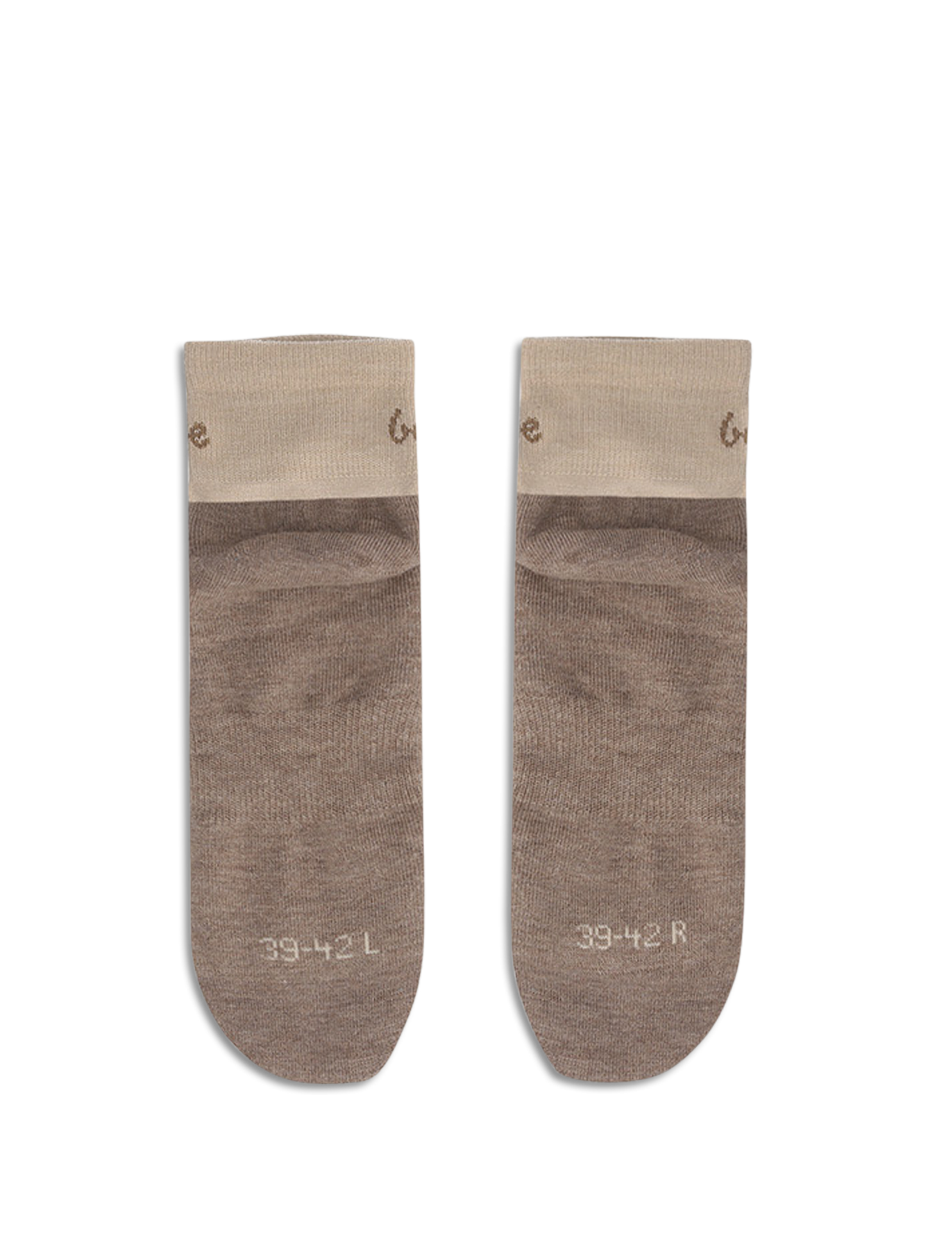 Calcetines descalzos Be Lenka - Crew - Lana merino - Beige