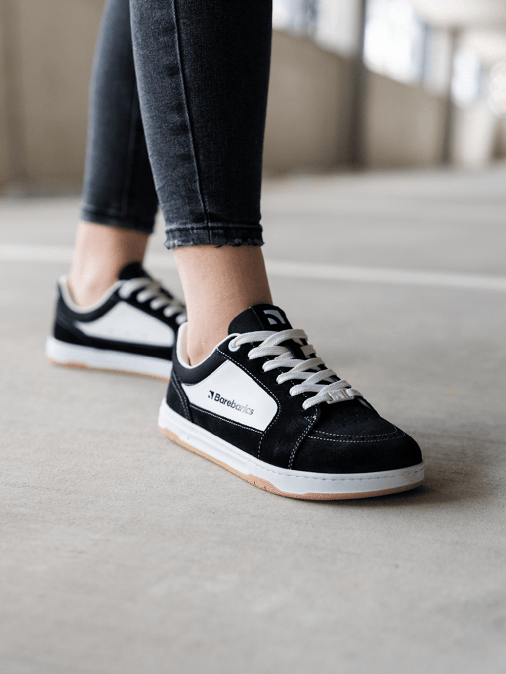 Barefoot Shoes Barebarics Legend - Black & White - Barefoot Shoe Store