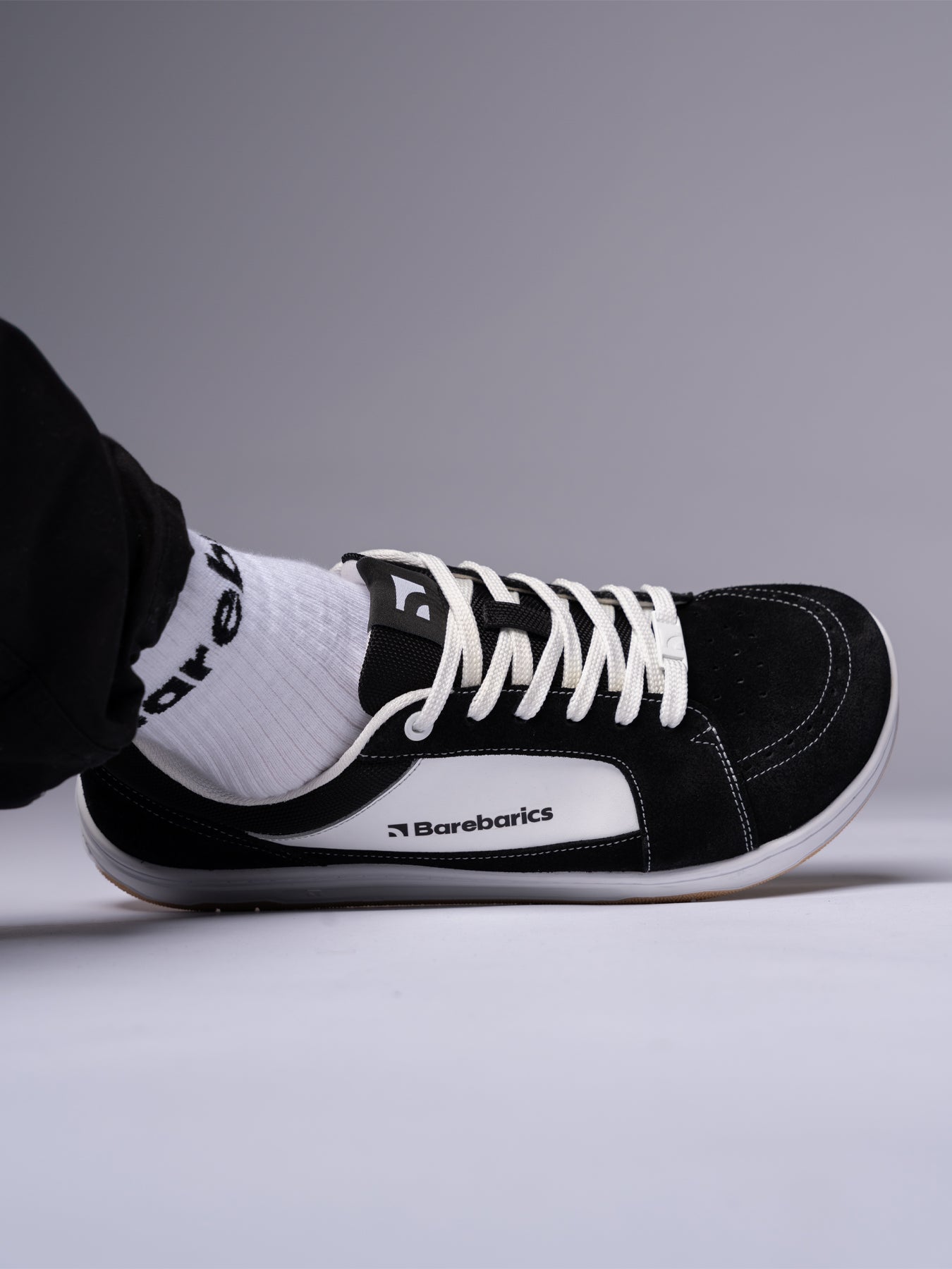 Barefoot Shoes Barebarics Legend - Black & White - Barefoot Shoe Store