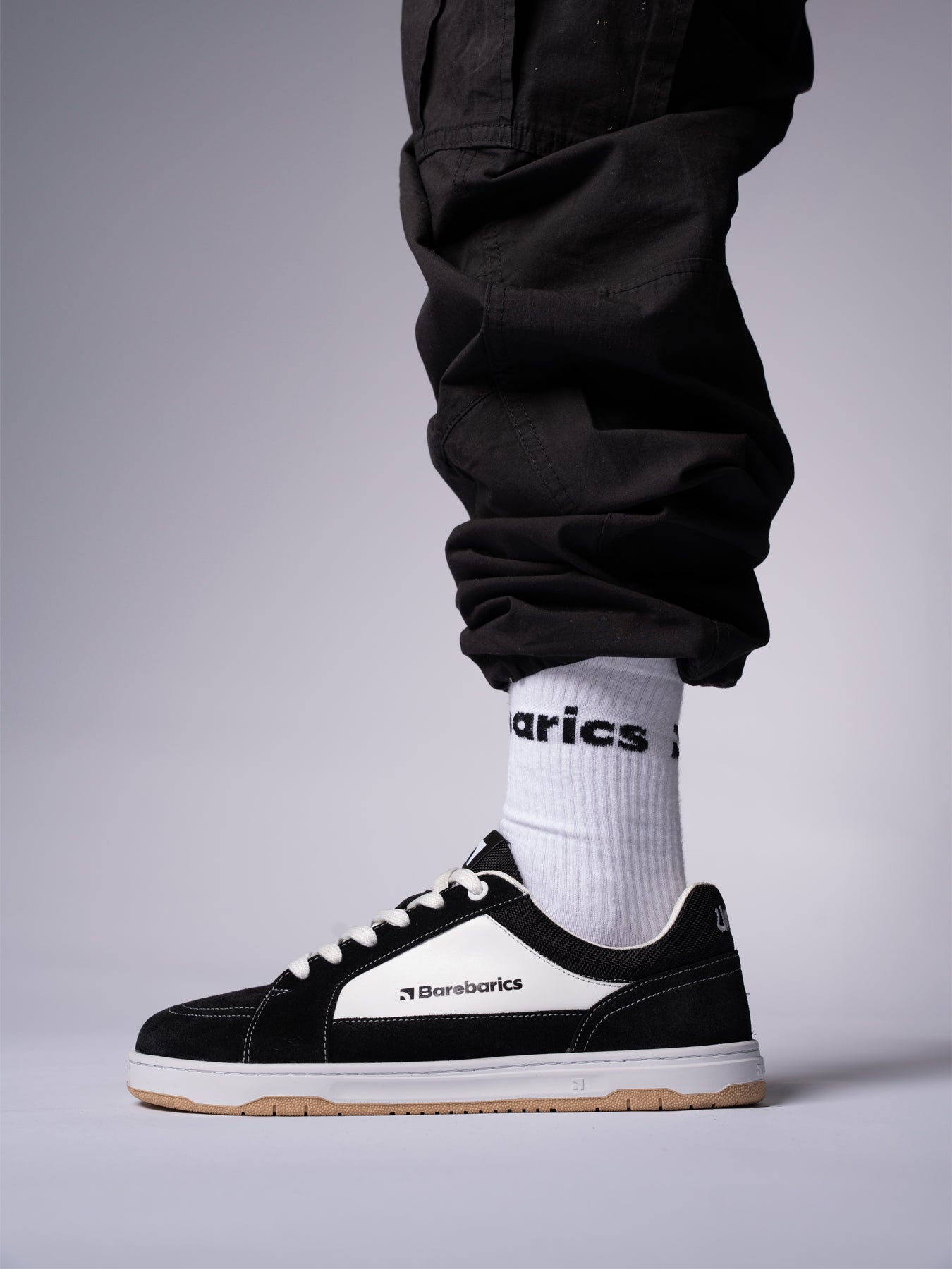 Barefoot Shoes Barebarics Legend - Black & White - Barefoot Shoe Store