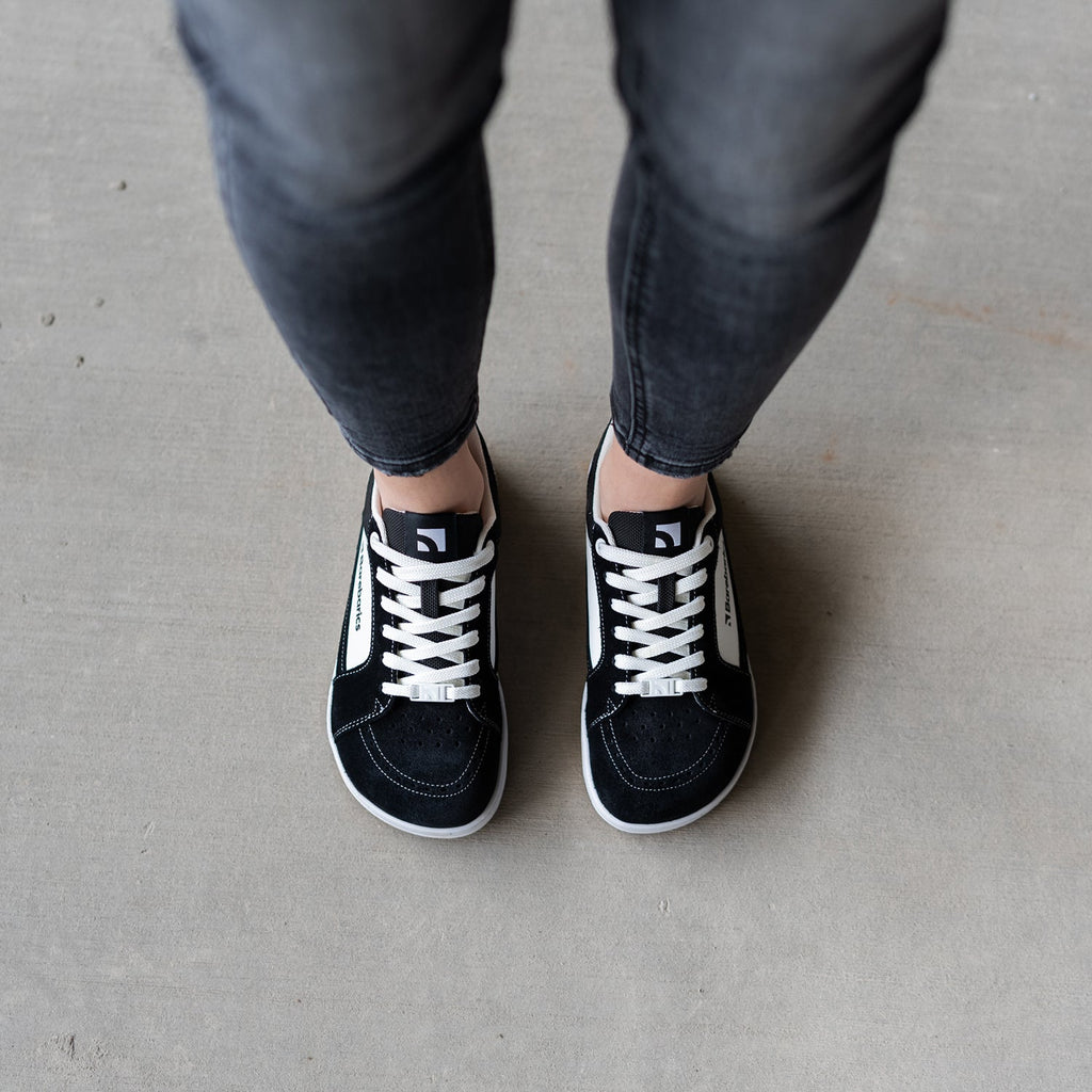 Barefoot Shoes Barebarics Legend - Black & White - Barefoot Shoe Store