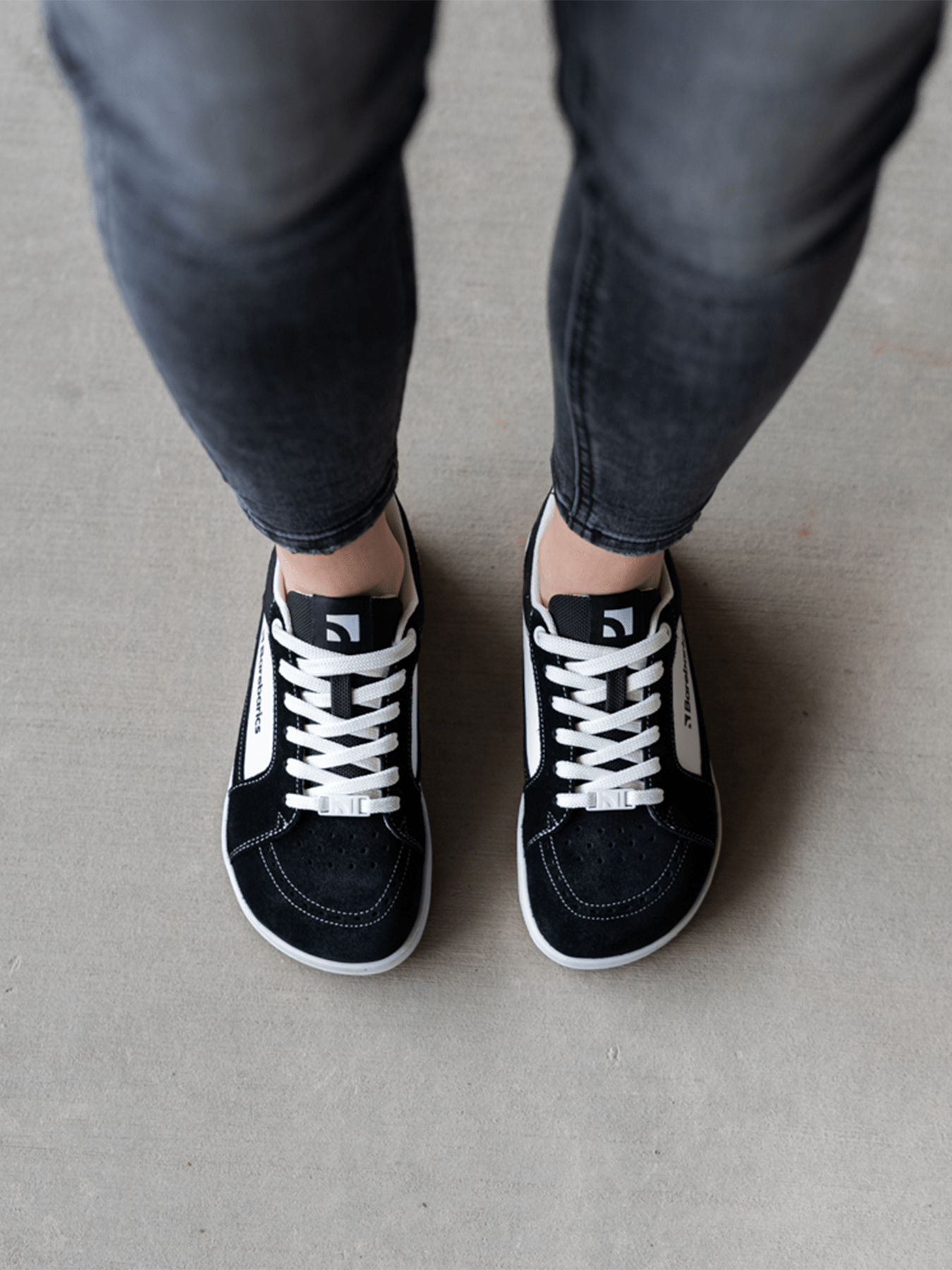 Barefoot Shoes Barebarics Legend - Black & White - Barefoot Shoe Store