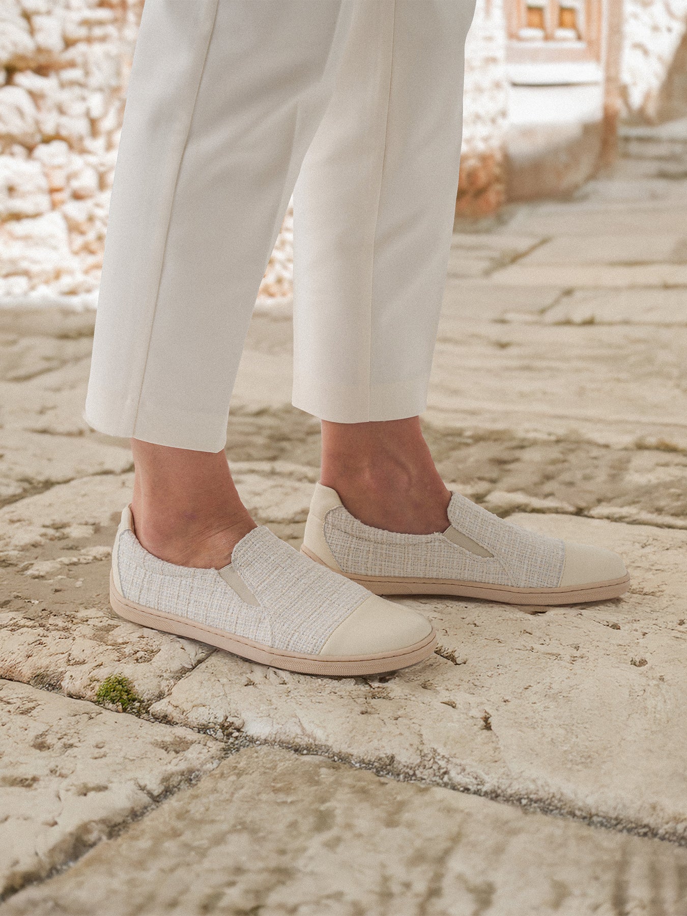 Barefoot Slip-on shoes Be Lenka Breeze - Ivory
