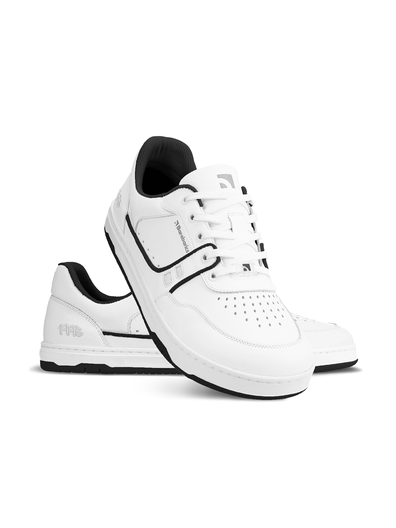 Barefoot Sneakers Barebarics Arise - White & Black - Barefoot Shoe Store