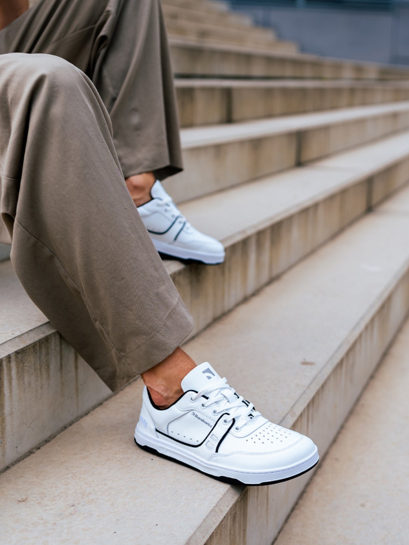 Barefoot Sneakers Barebarics Arise - White & Black - Barefoot Shoe Store