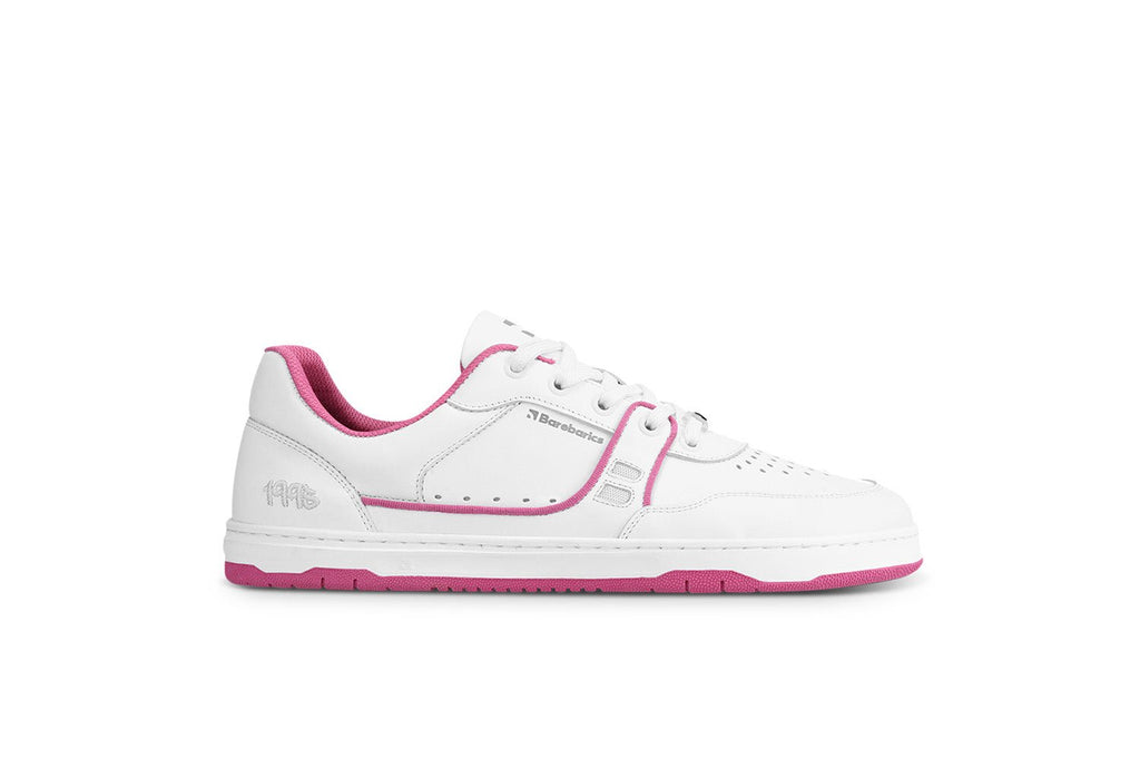 Barefoot Sneakers Barebarics Arise - White & Raspberry Pink - Barefoot Shoe Store