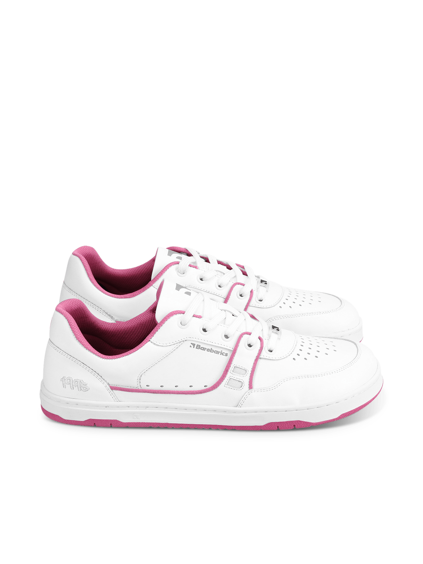 Barefoot Sneakers Barebarics Arise - White & Raspberry Pink - Barefoot Shoe Store