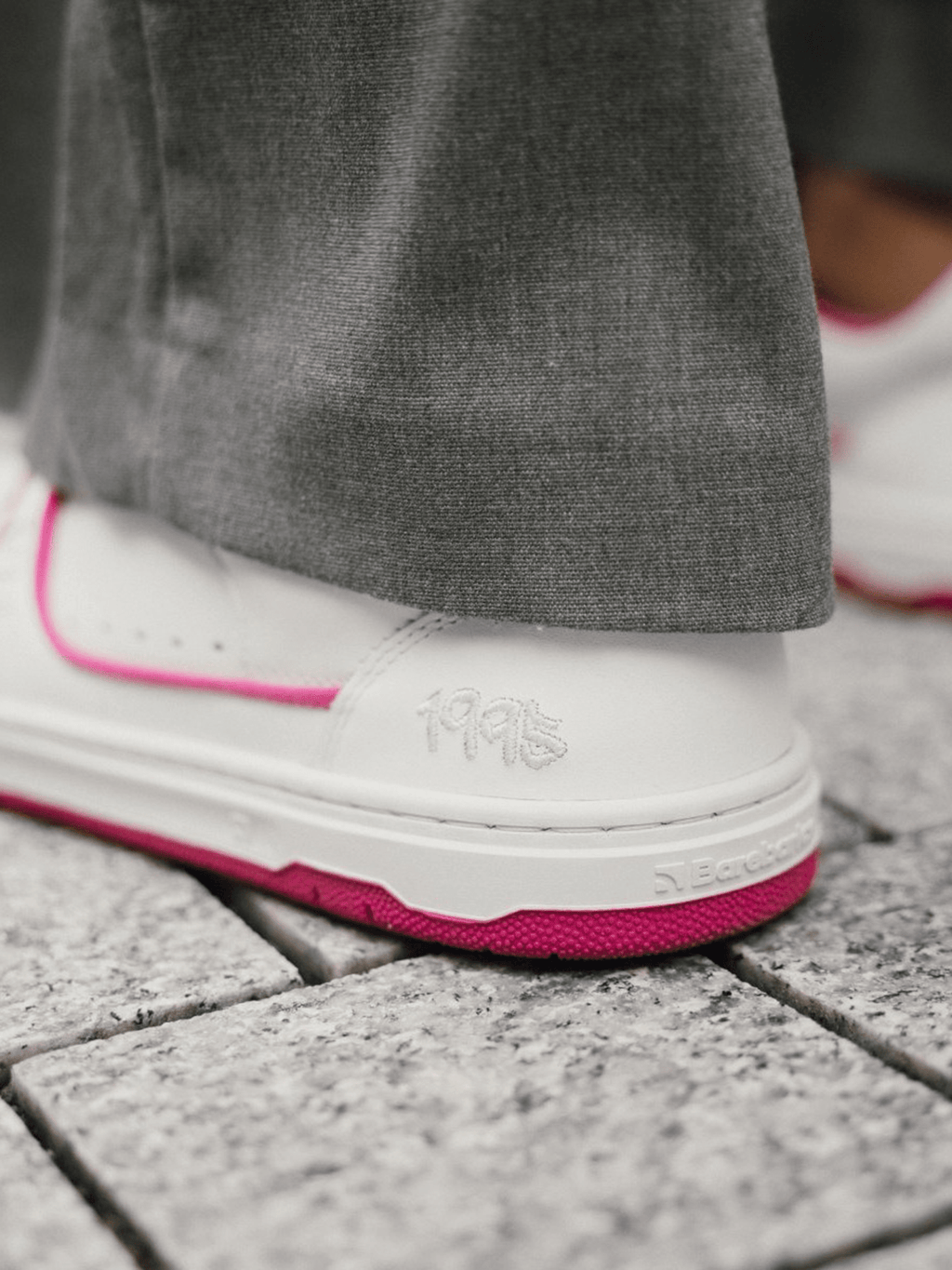Barefoot Sneakers Barebarics Arise - White & Raspberry Pink - Barefoot Shoe Store