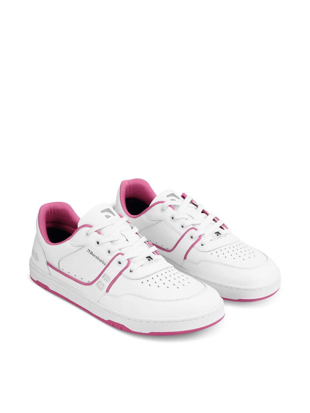 Barefoot Sneakers Barebarics Arise - White & Raspberry Pink - Barefoot Shoe Store