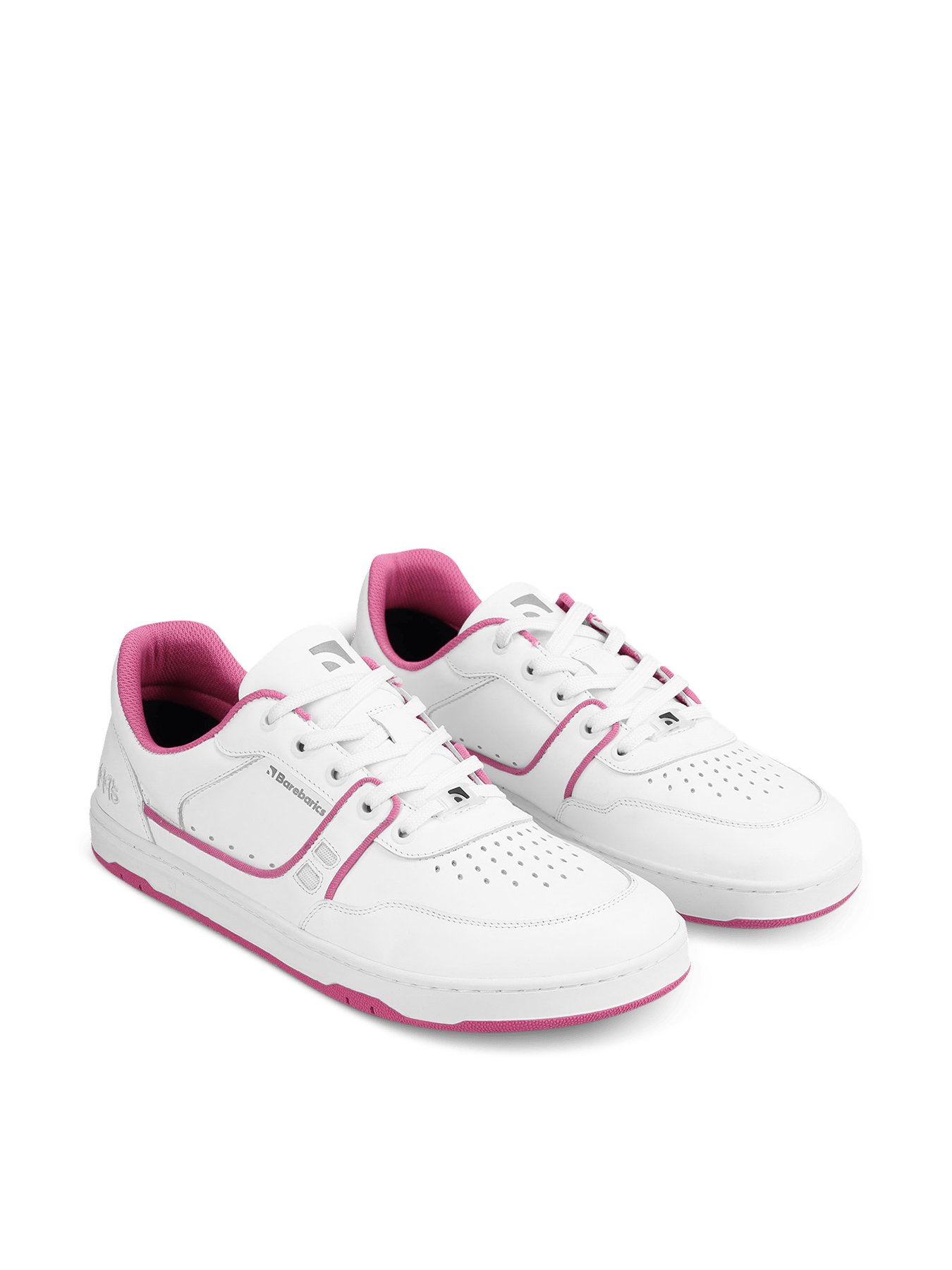 Barefoot Sneakers Barebarics Arise - White & Raspberry Pink - Barefoot Shoe Store