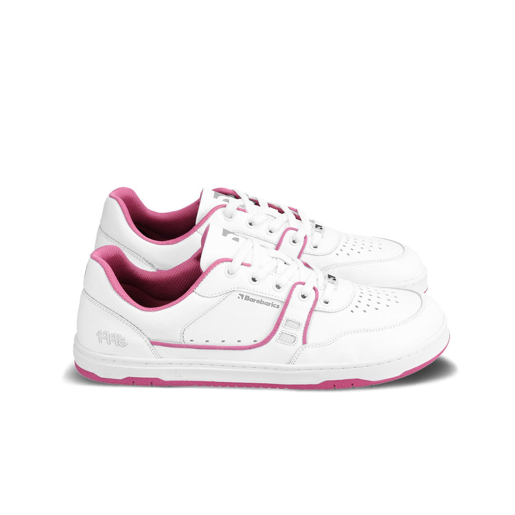 Barefoot Sneakers Barebarics Arise - White & Raspberry Pink - Barefoot Shoe Store
