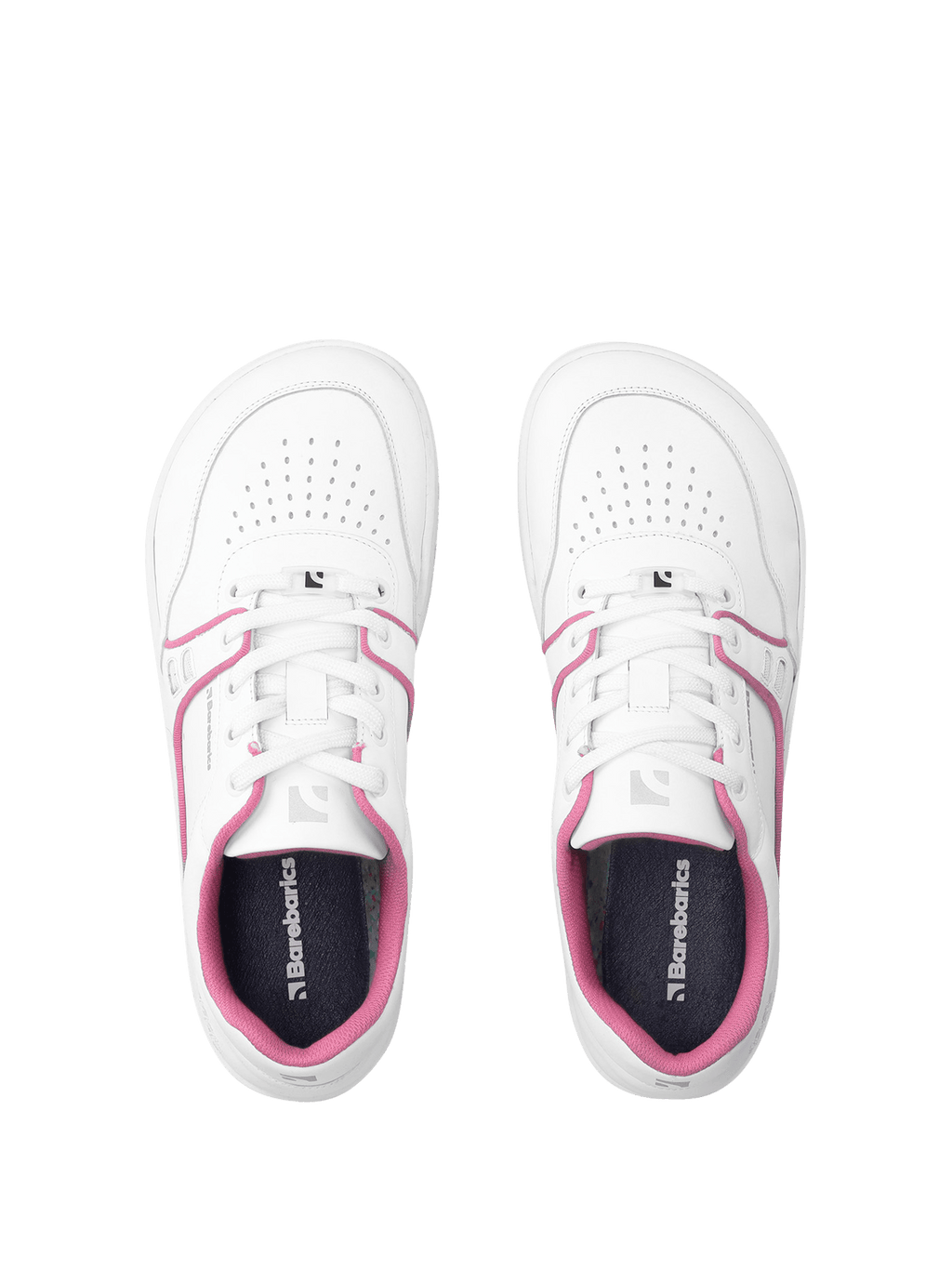 Barefoot Sneakers Barebarics Arise - White & Raspberry Pink - Barefoot Shoe Store