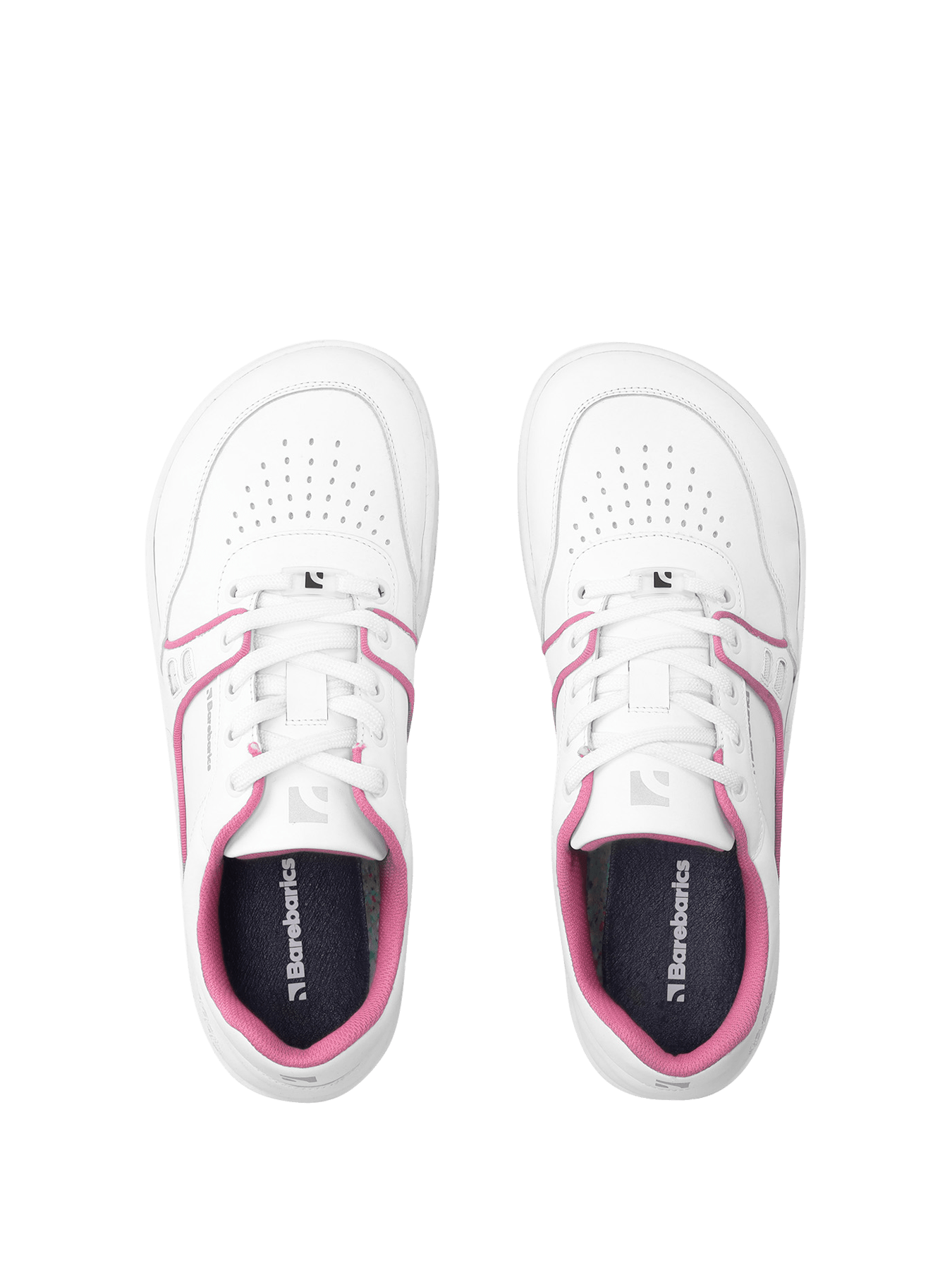Barefoot Sneakers Barebarics Arise - White & Raspberry Pink - Barefoot Shoe Store