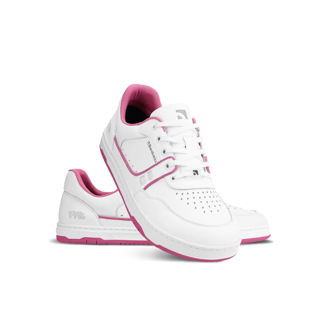 Barefoot Sneakers Barebarics Arise - White & Raspberry Pink - Barefoot Shoe Store