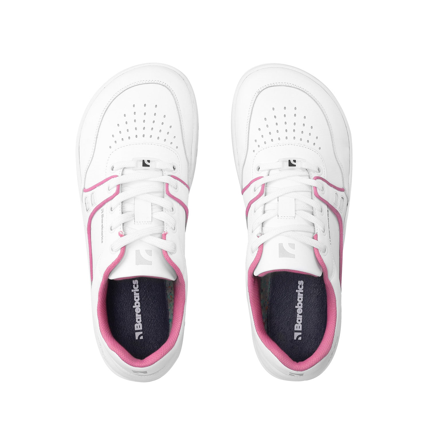 Barefoot Sneakers Barebarics Arise - White & Raspberry Pink - Barefoot Shoe Store
