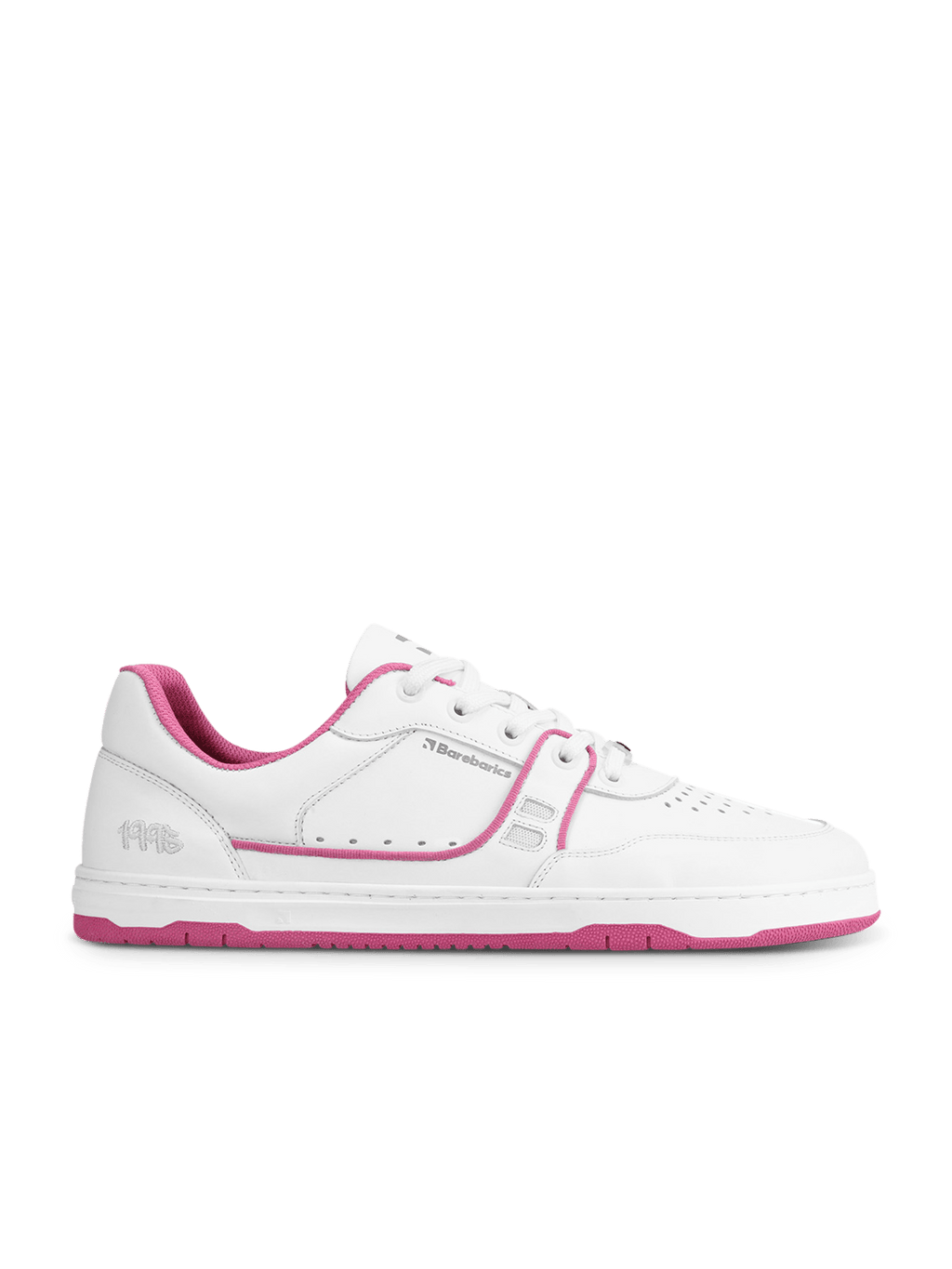 Barefoot Sneakers Barebarics Arise - White & Raspberry Pink - Barefoot Shoe Store