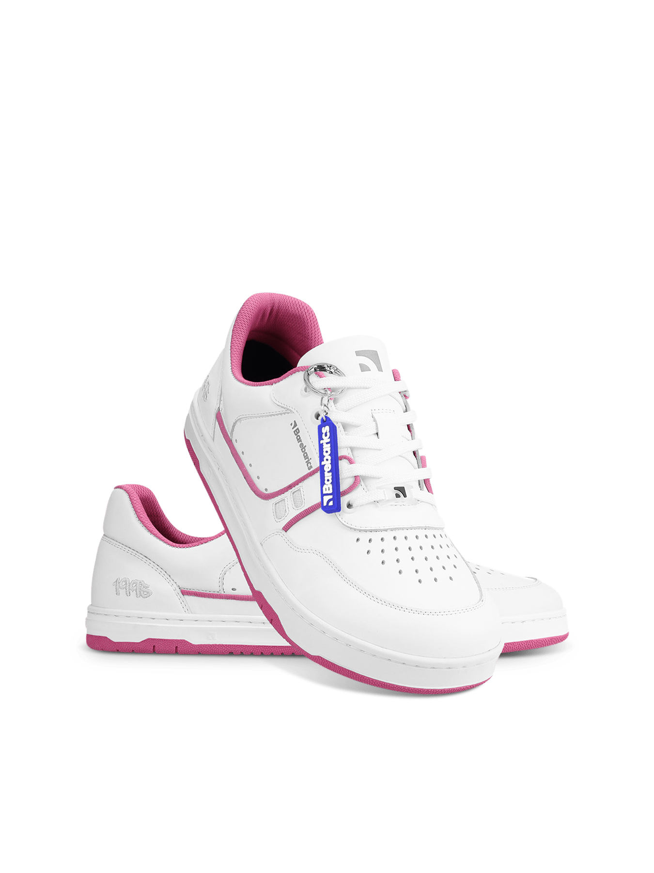 Barefoot Sneakers Barebarics Arise - White & Raspberry Pink - Barefoot Shoe Store