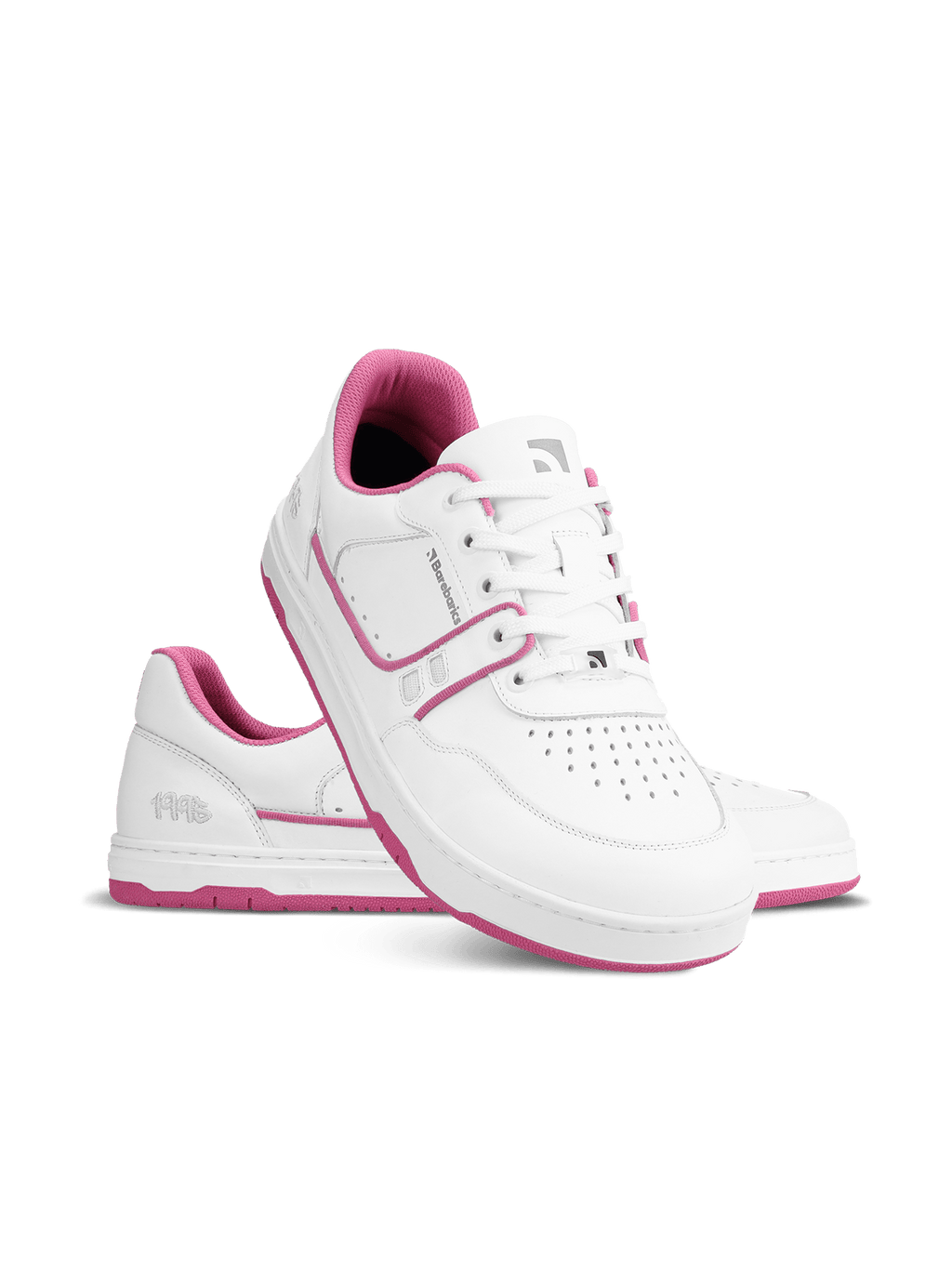 Barefoot Sneakers Barebarics Arise - White & Raspberry Pink - Barefoot Shoe Store