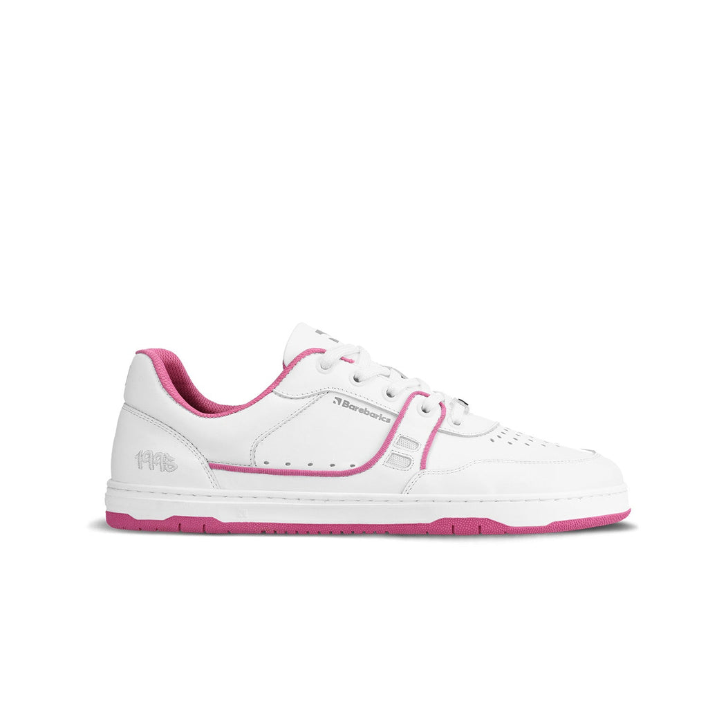 Barefoot Sneakers Barebarics Arise - White & Raspberry Pink - Barefoot Shoe Store