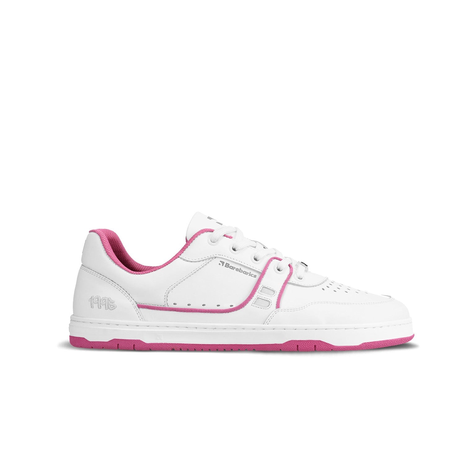 Barefoot Sneakers Barebarics Arise - White & Raspberry Pink - Barefoot Shoe Store