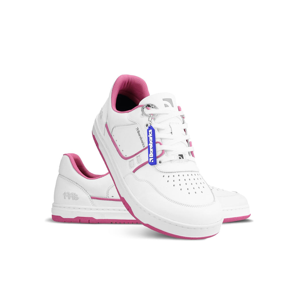 Barefoot Sneakers Barebarics Arise - White & Raspberry Pink - Barefoot Shoe Store