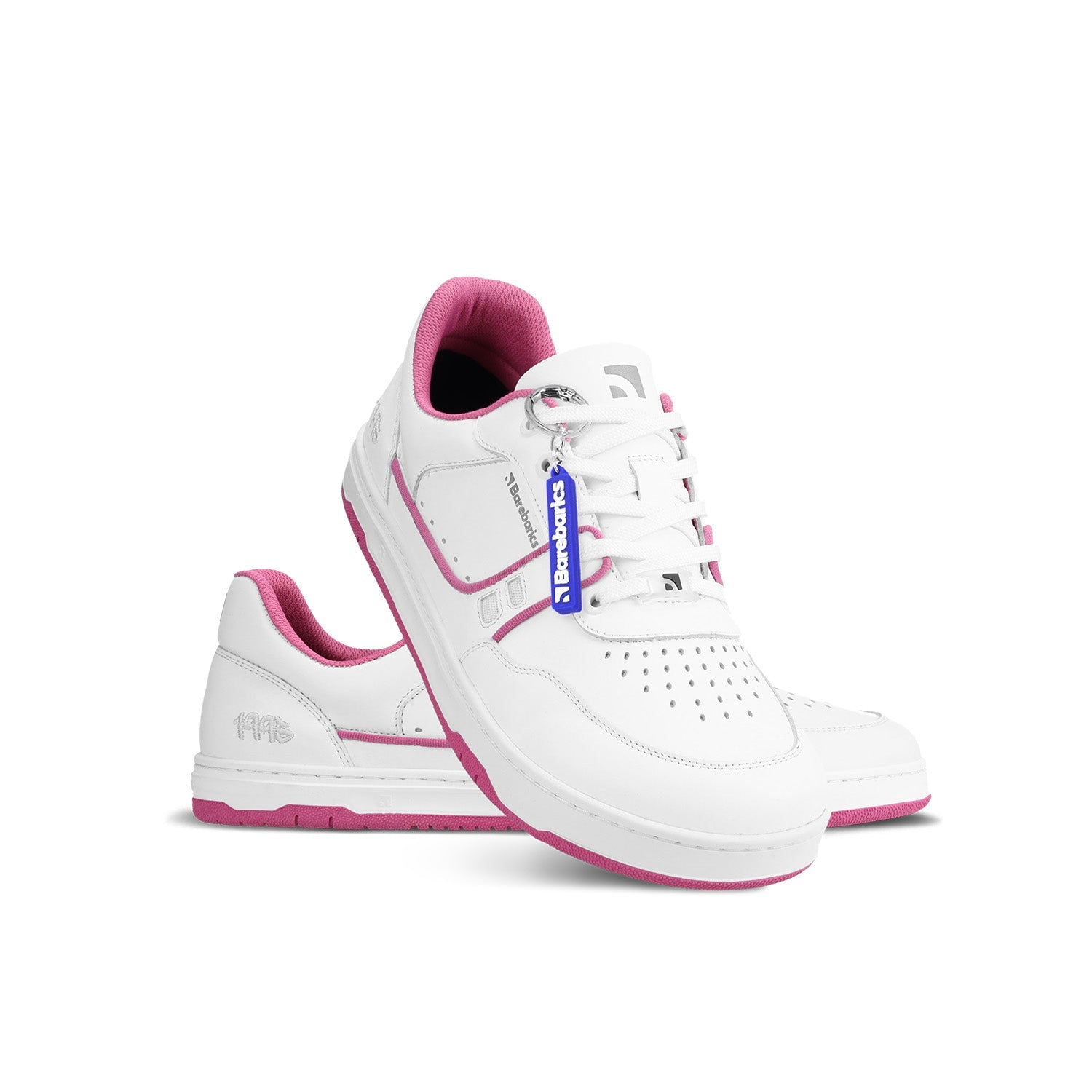 Barefoot Sneakers Barebarics Arise - White & Raspberry Pink - Barefoot Shoe Store
