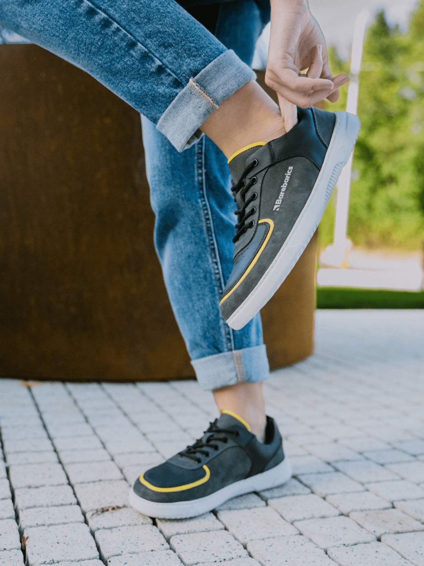 Barefoot Sneakers Barebarics Blend - Dark Grey & Black - Barefoot Shoe Store