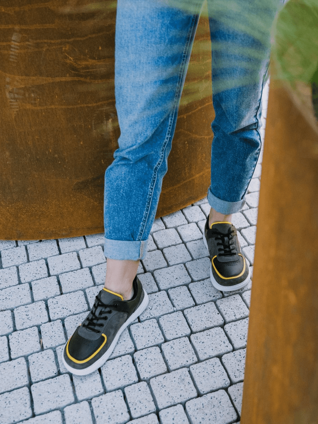 Barefoot Sneakers Barebarics Blend - Dark Grey & Black - Barefoot Shoe Store