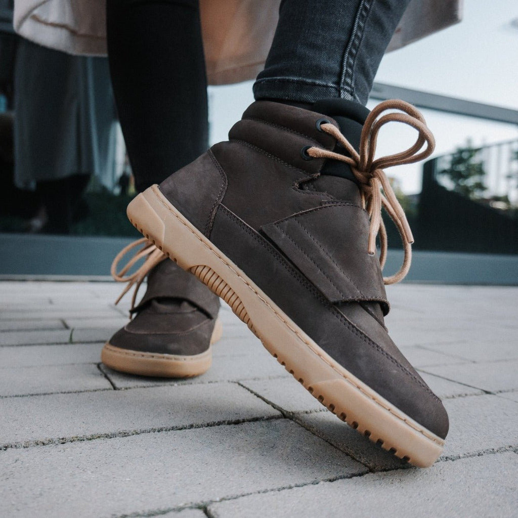 Barefoot Sneakers Barebarics Blizzard - Dark Chocolate Brown - Barefoot Shoe Store